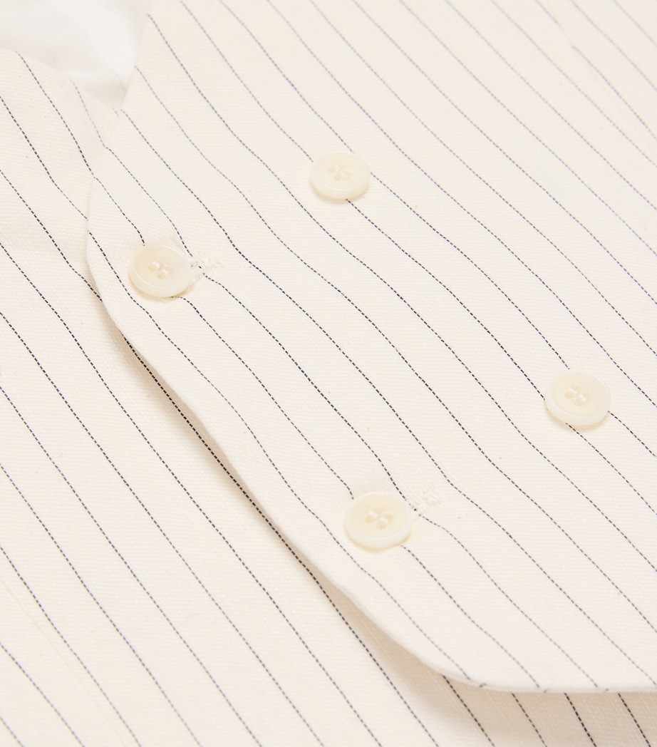 Cotton-Hemp Striped Waistcoat (2-12 Years) 100 MILK Image 3