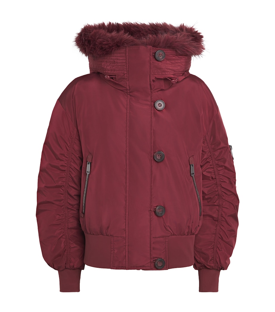 Down Jeanne Ski Bomber Jacket 4748 VINO ROSSO Image 1