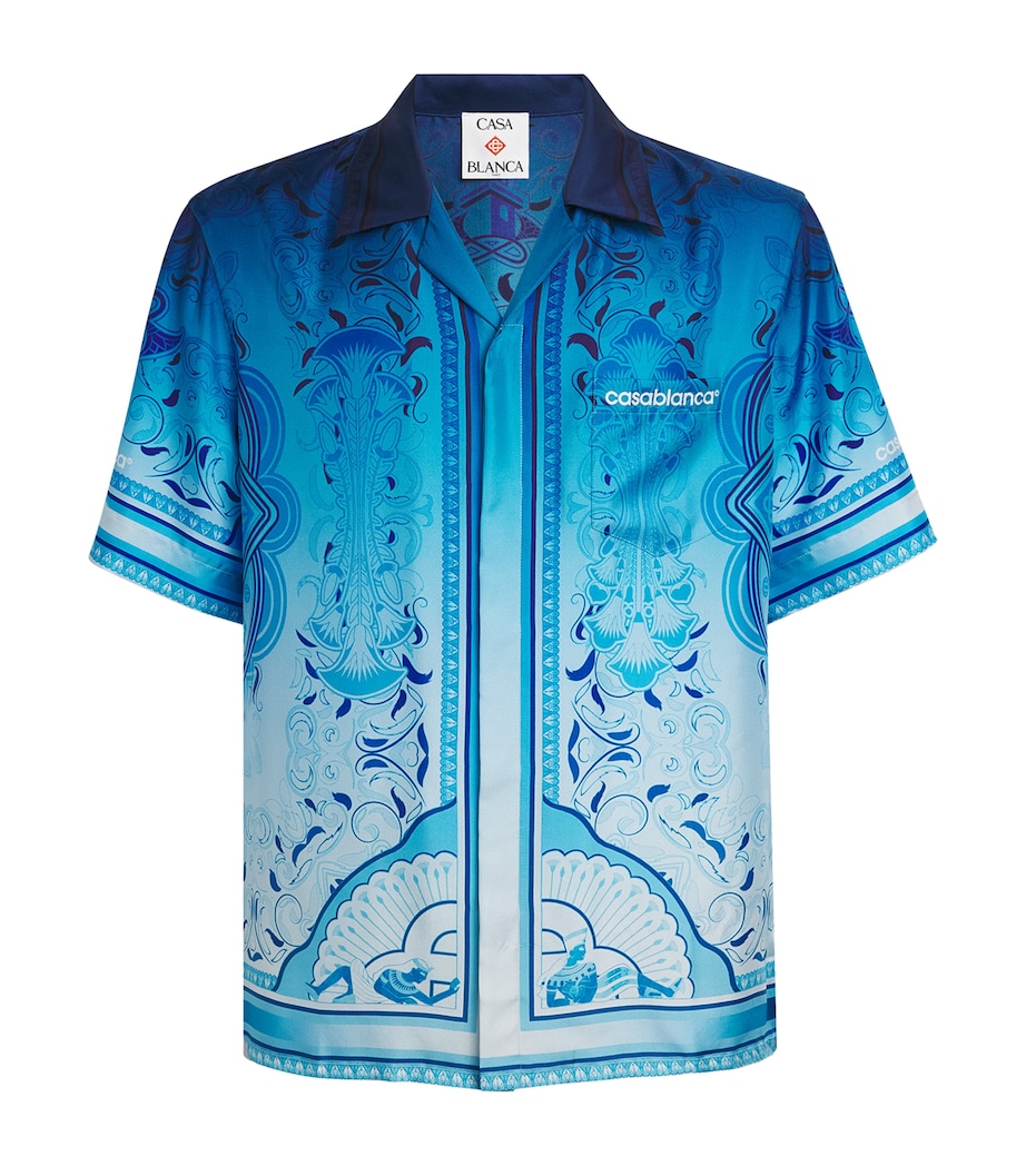 Casablanca Mens Silk Egyptian Rug Shirt Egyption Rug Image 1