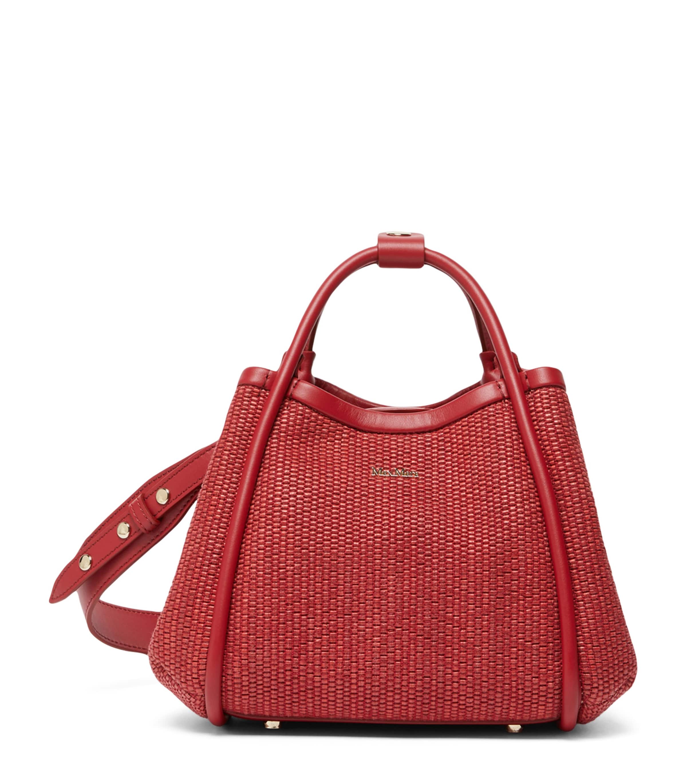 Max Mara Extra-Small Marine Top-Handle Bag Red Image 1