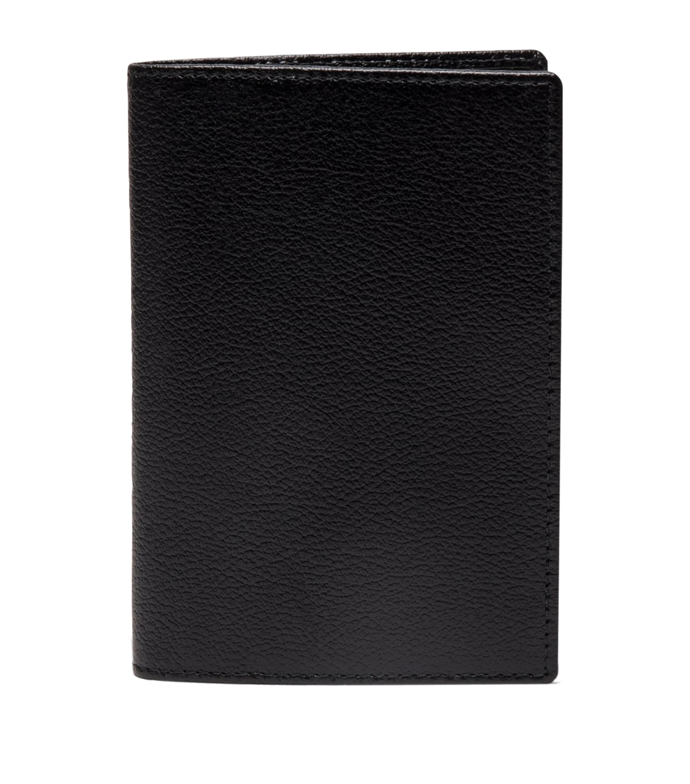 Ettinger Leather Capra Passport Case In Black