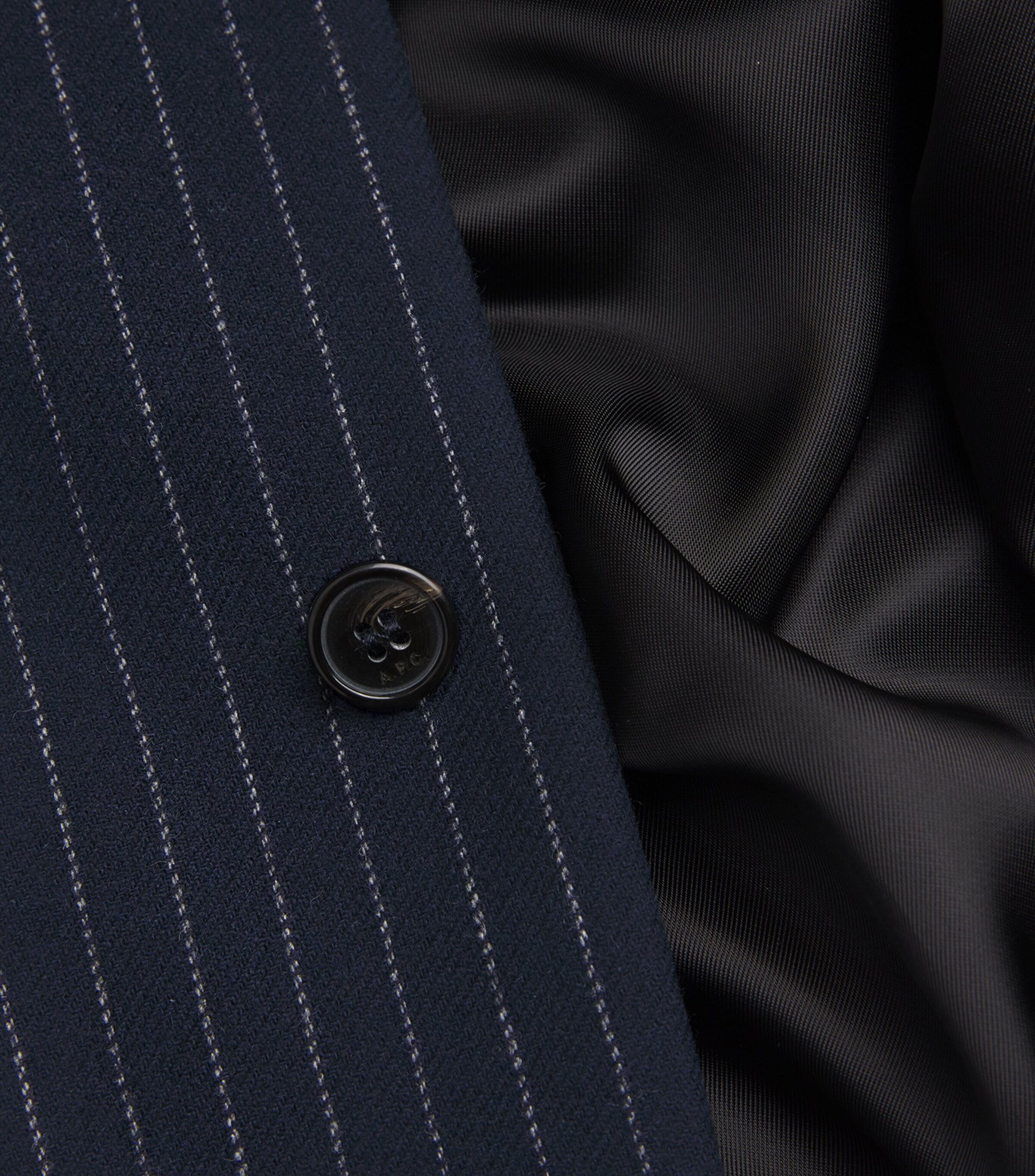 Wool-Blend Striped Jacket IAK DARK NAVY Image 5