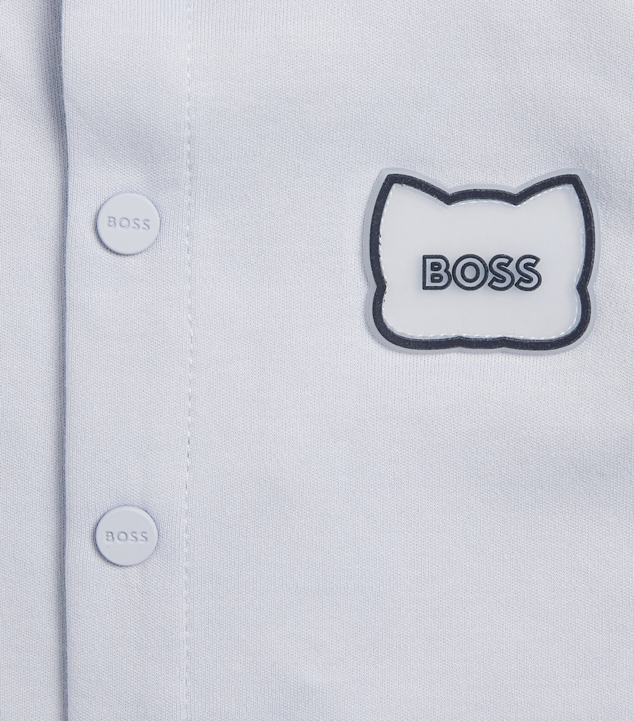 BOSS Kidswear Cotton All-In-One (1-18 Months) Blue Image 3