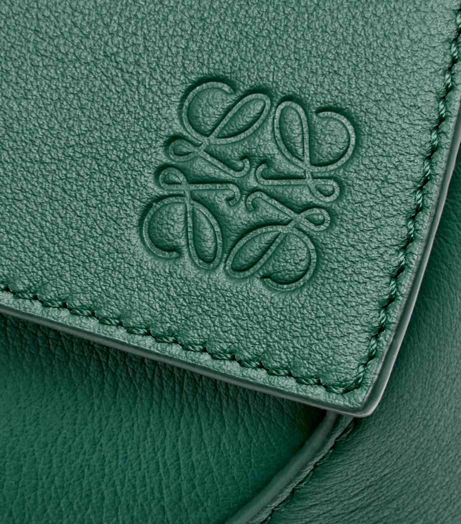 Small Leather Puzzle Bag EVERGREEN Image 6