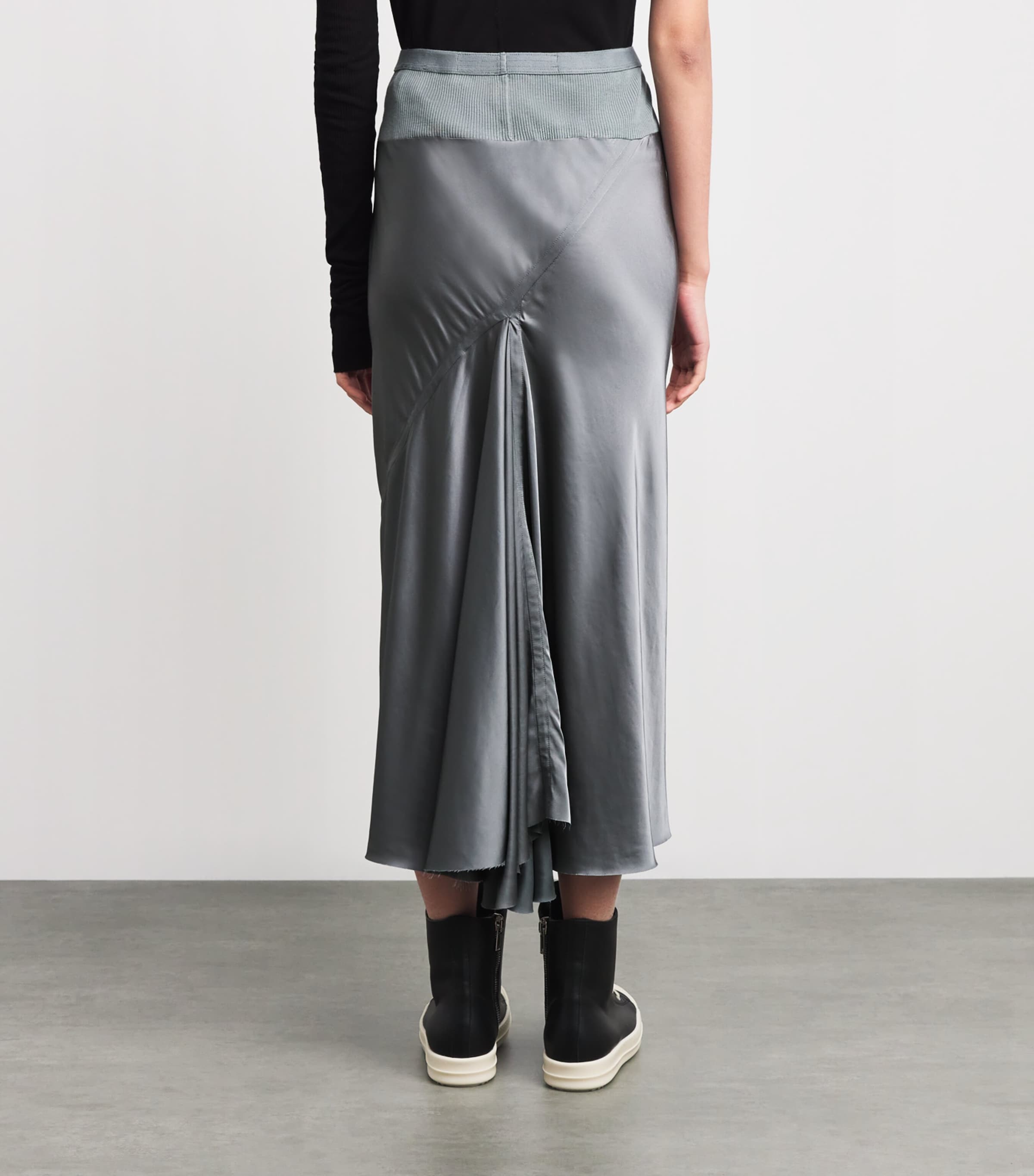 A-Line Midi Skirt 06 WASHED INDIGO Image 4