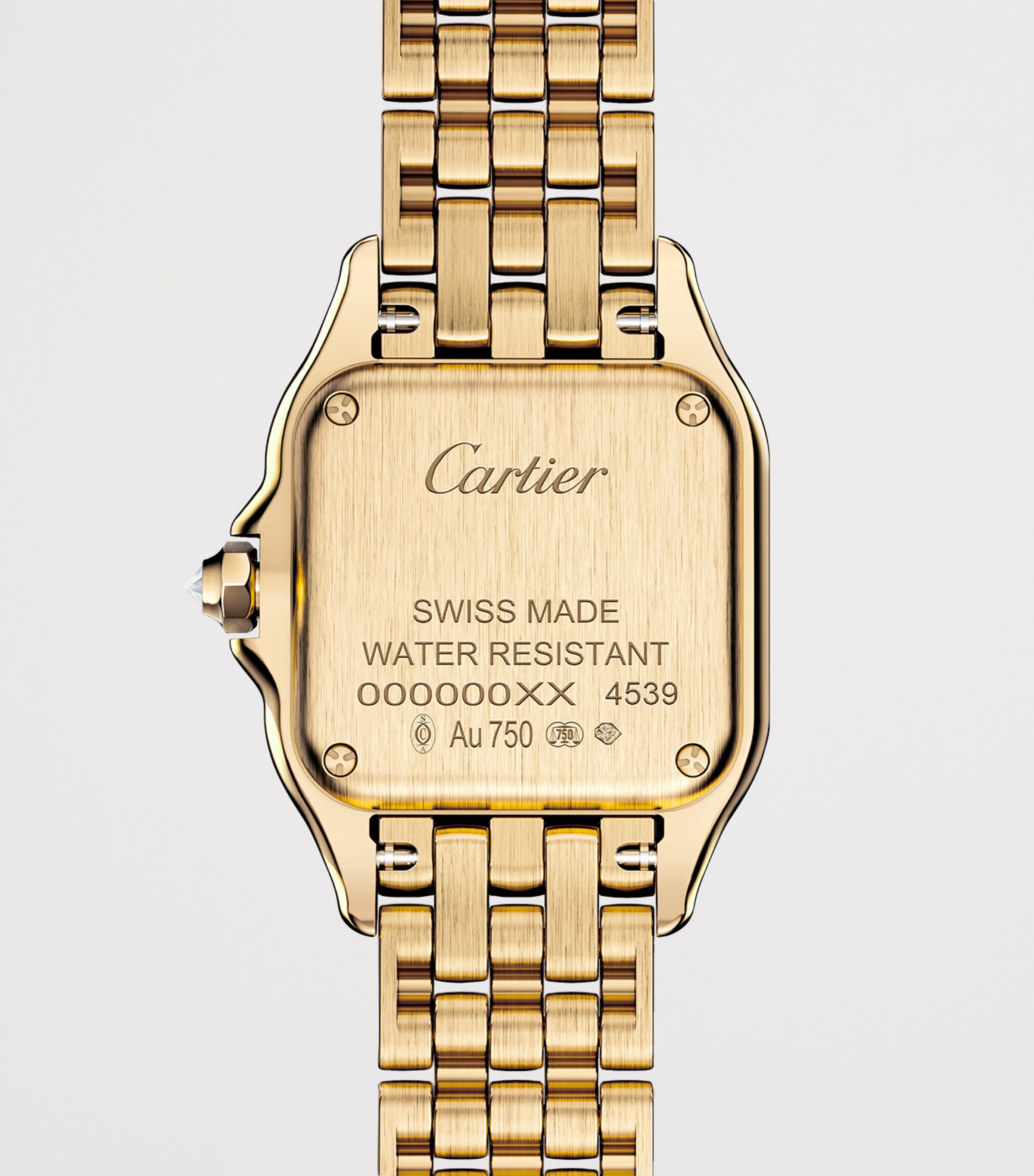 Small Yellow Gold and Diamonds Panthère de Cartier Watch 23mm SILVERED Image 4