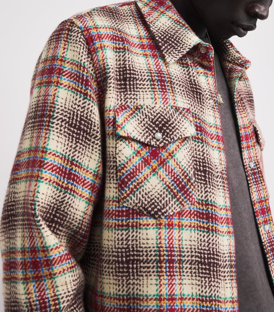 Cashmere Tartan Overshirt TARTAN / EMERALD Image 6