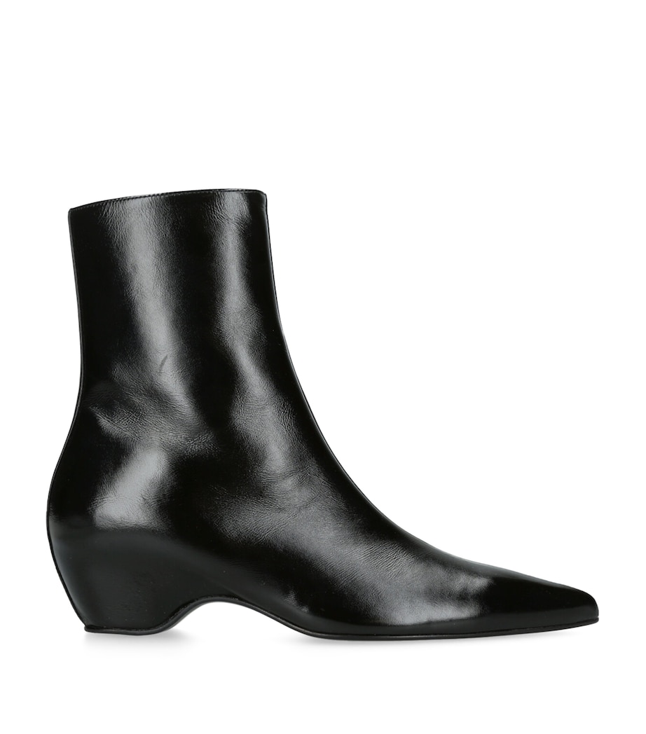 Leather Sybil Ankle Boots 40 BLACK Image 1
