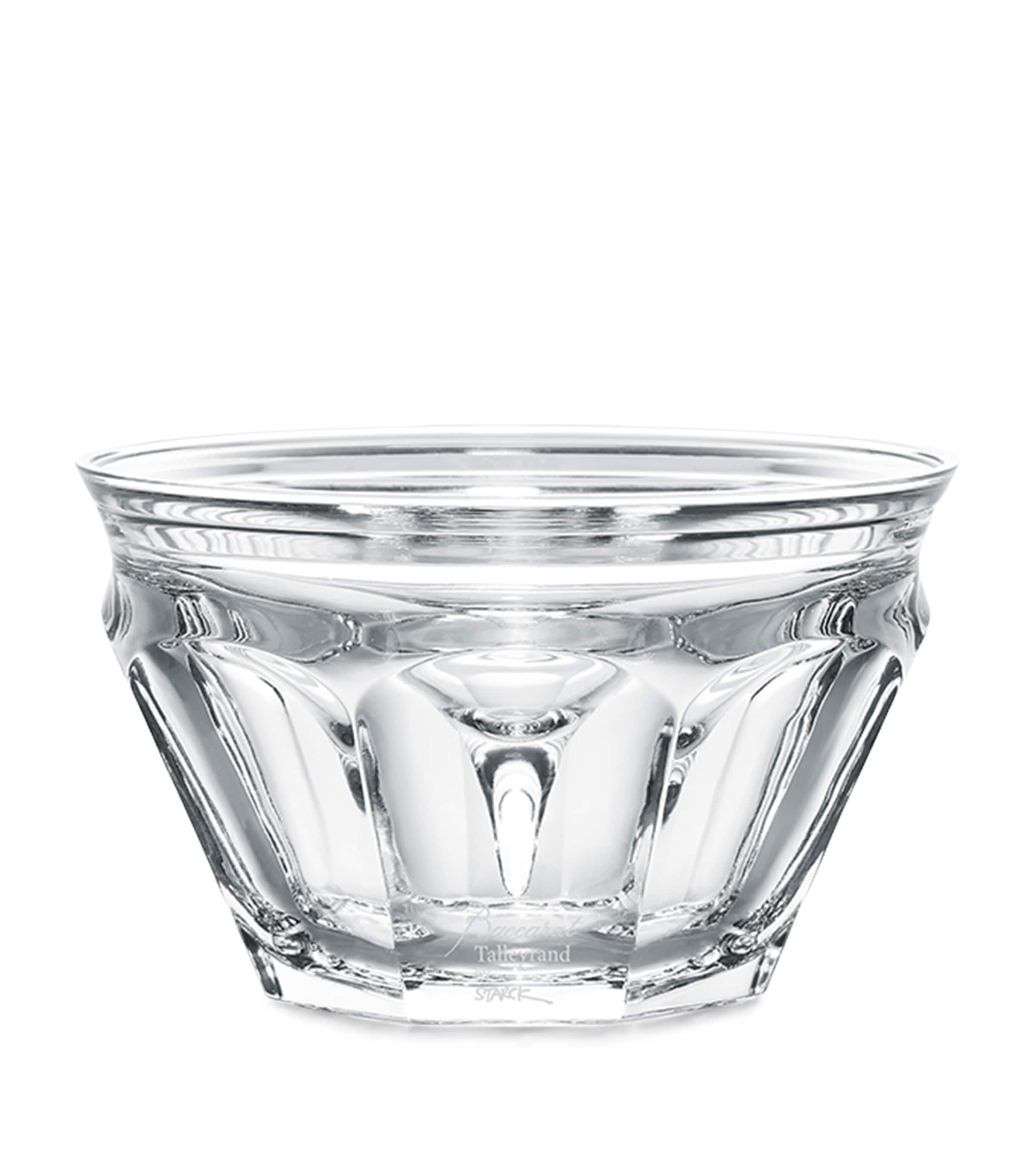 Baccarat Harcourt Talleyrand Comme De L'or Noir Caviar Bowl In Transparent