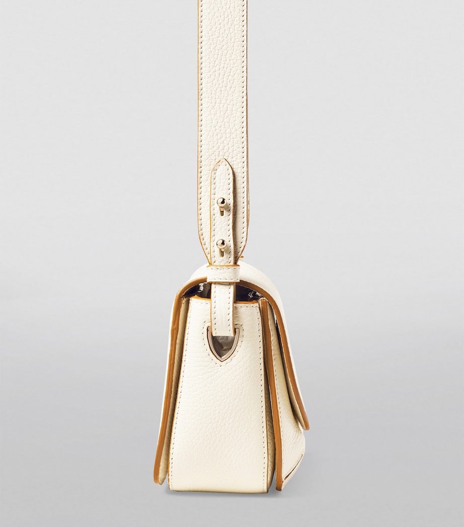 Leather Ella Cross-Body Bag IVORY Image 5