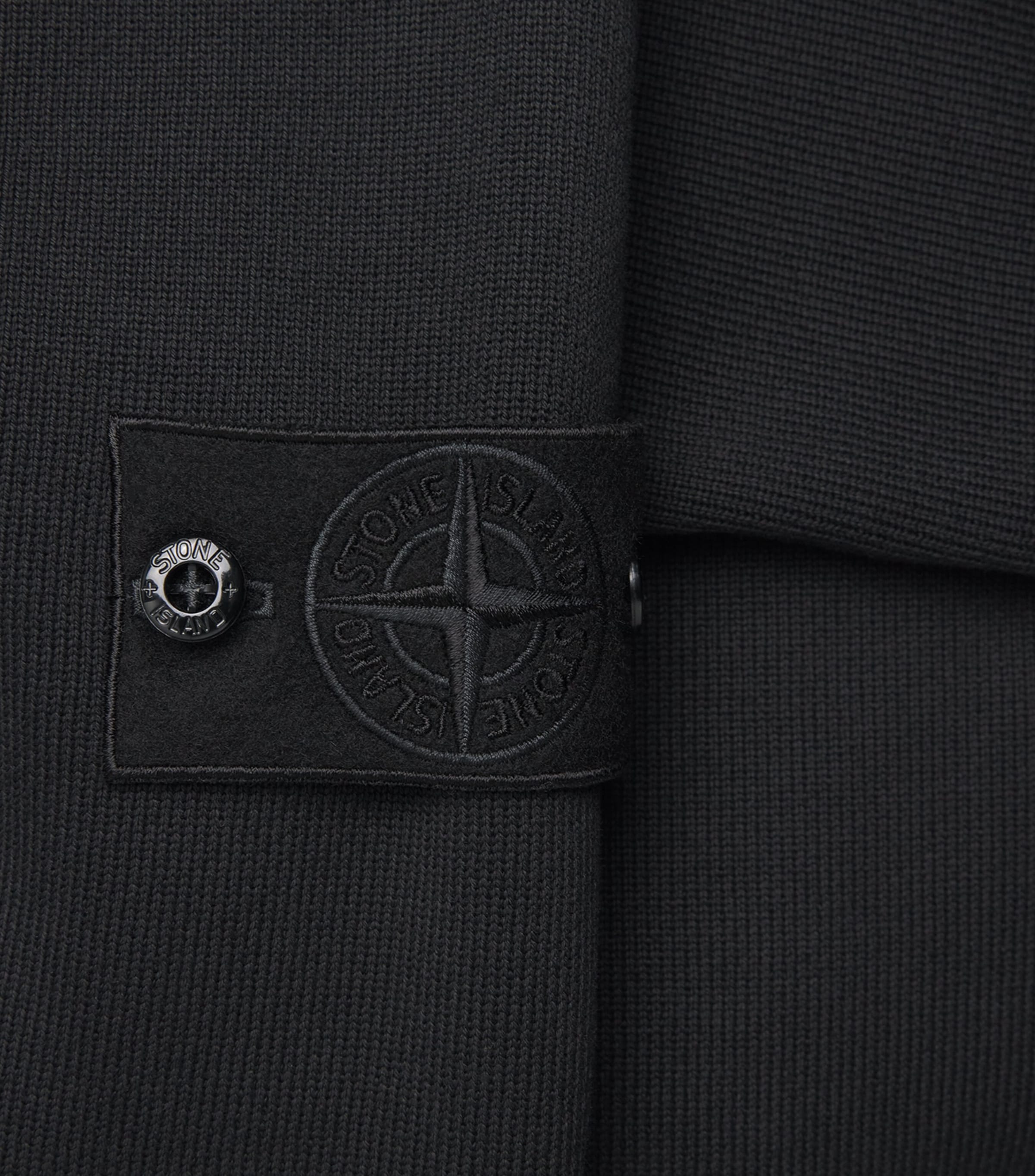 Stone Island Mens Cotton Compass Sweater Image 6