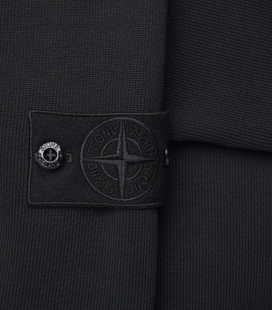 Stone Island Mens Cotton Compass Sweater Image 6