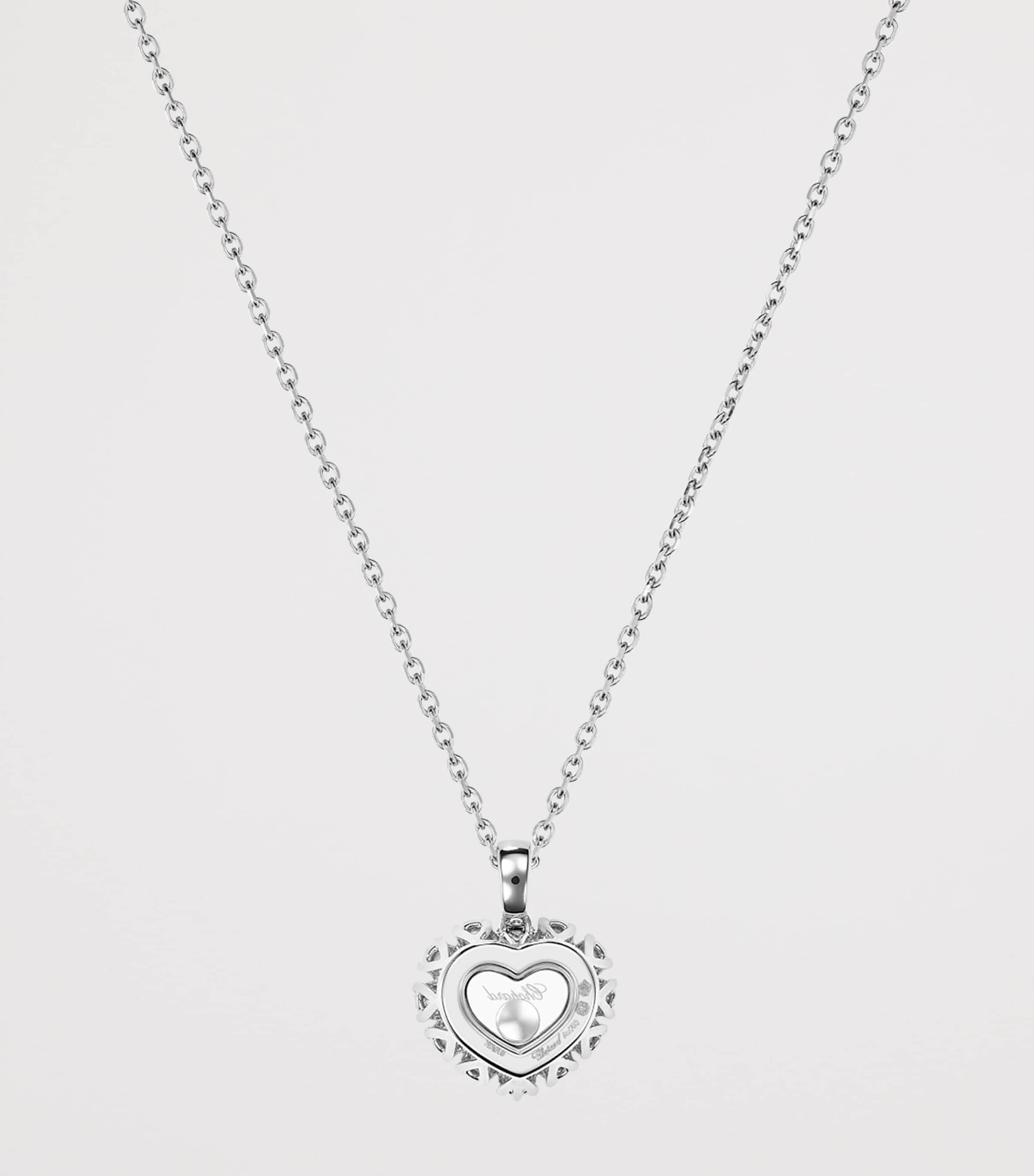White Gold and Diamond Happy Diamonds Icons Joaillerie Pendant Necklace 18K WHITE GOLD Image 4