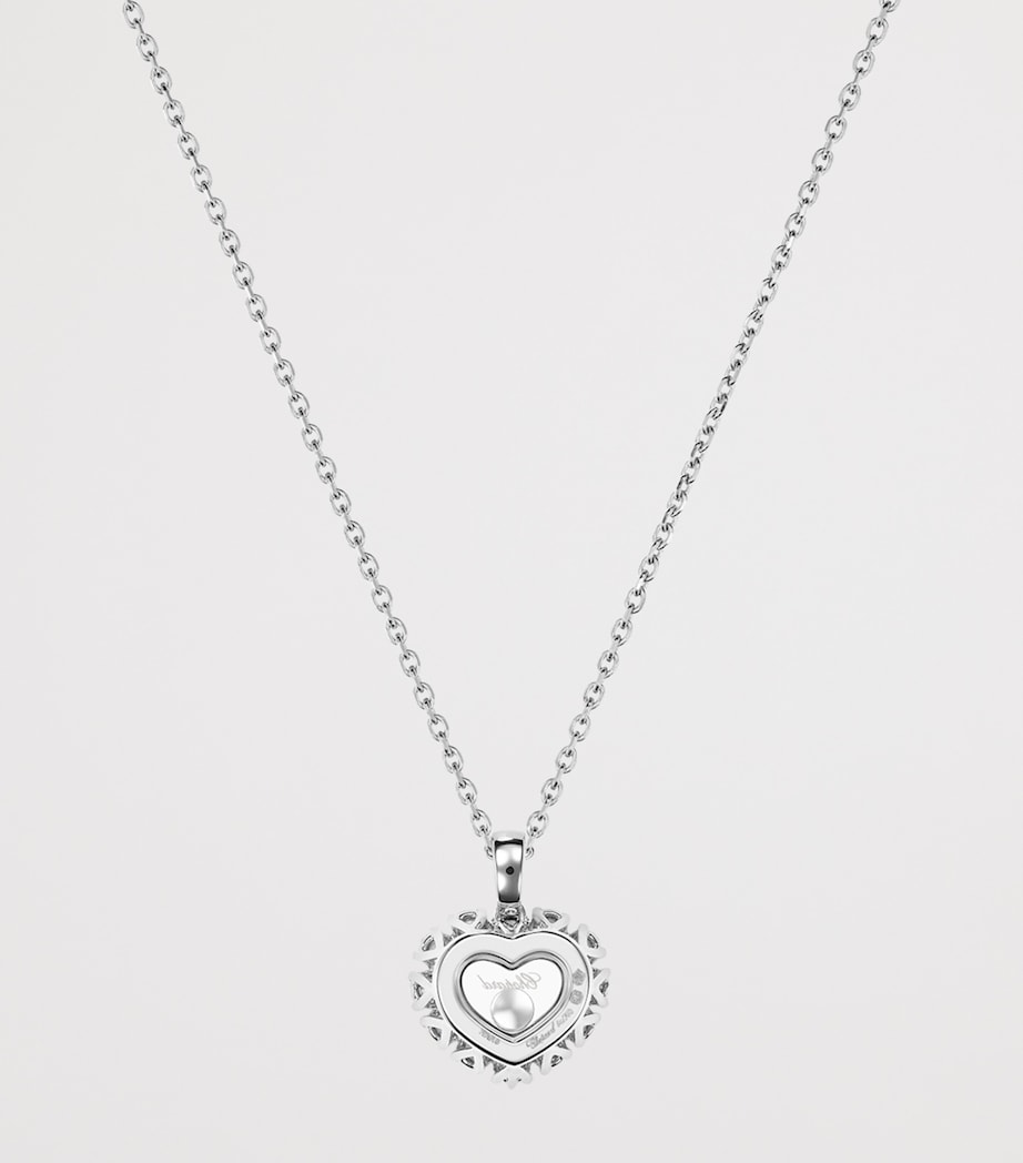 White Gold and Diamond Happy Diamonds Icons Joaillerie Pendant Necklace 18K WHITE GOLD Image 4
