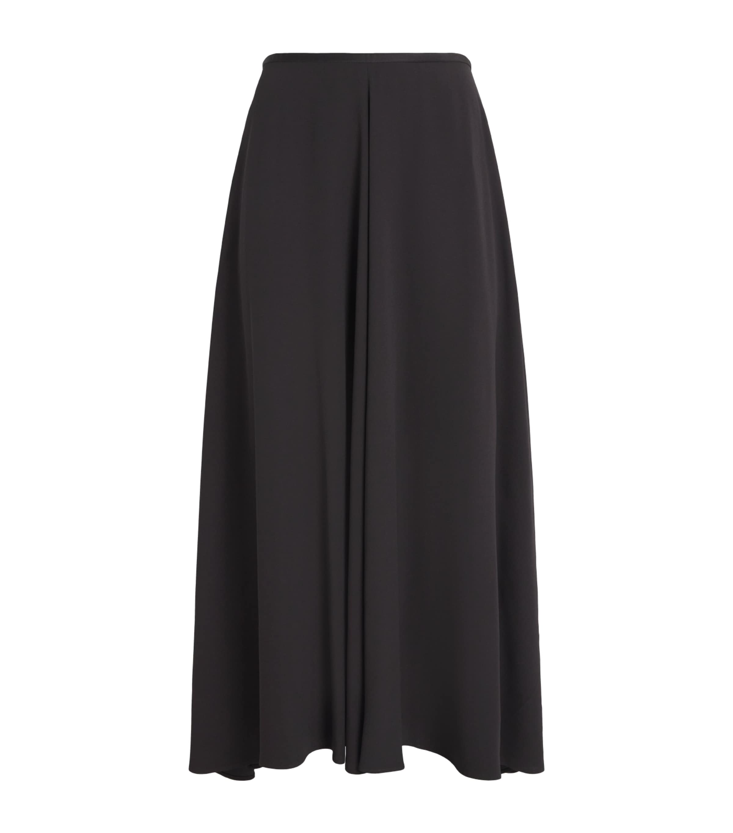 Agnona Womens High-Rise Maxi Skirt Dark Brown Ebony Image 1