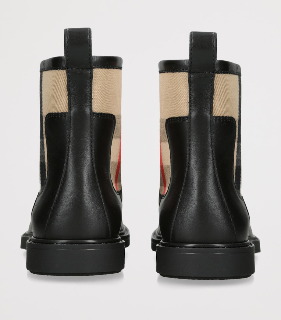 Leather Sidney Ankle Boots BLACK/COMB Image 2