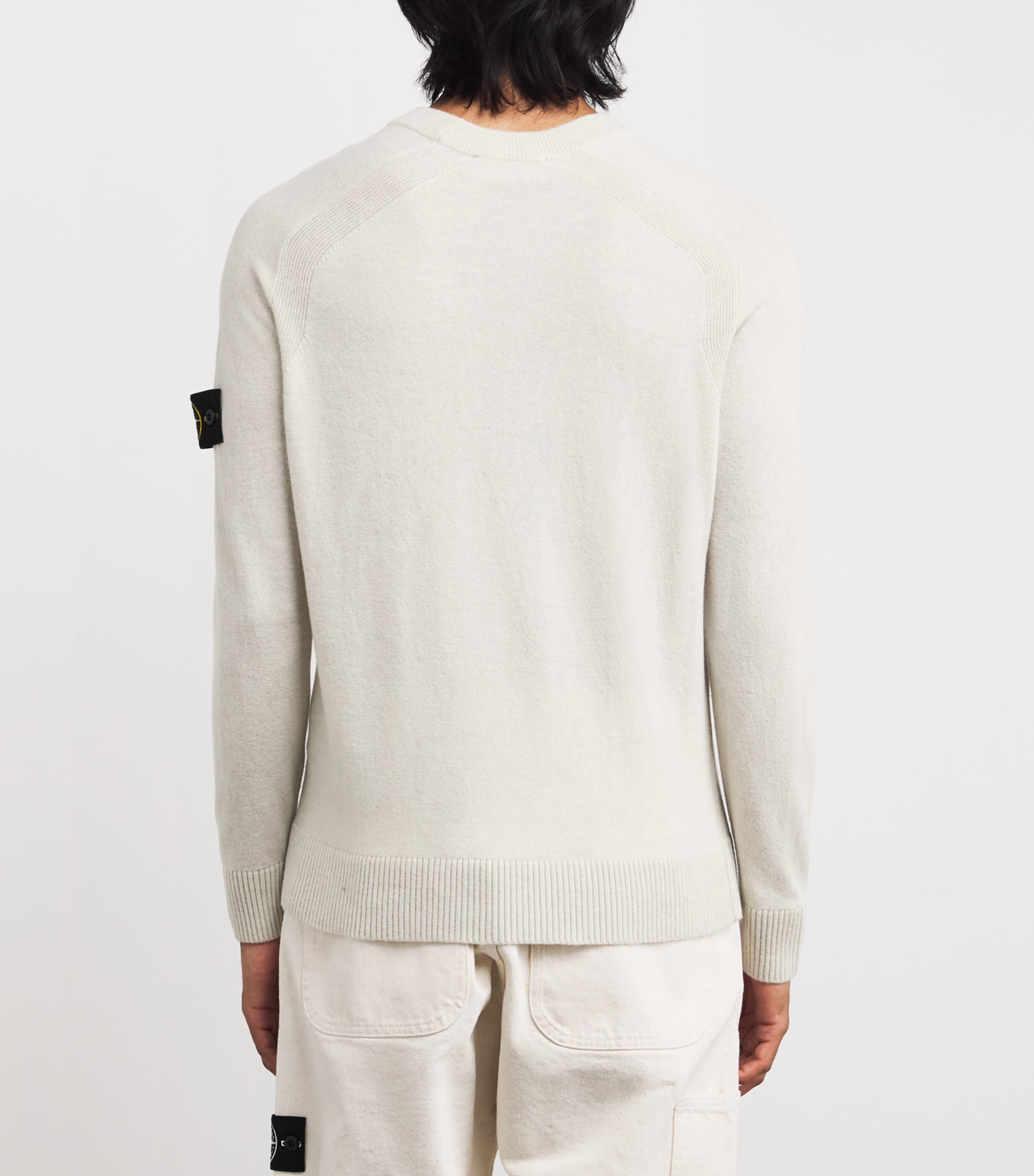 Virgin Wool Rib-Detail Sweater V0M93 Image 4