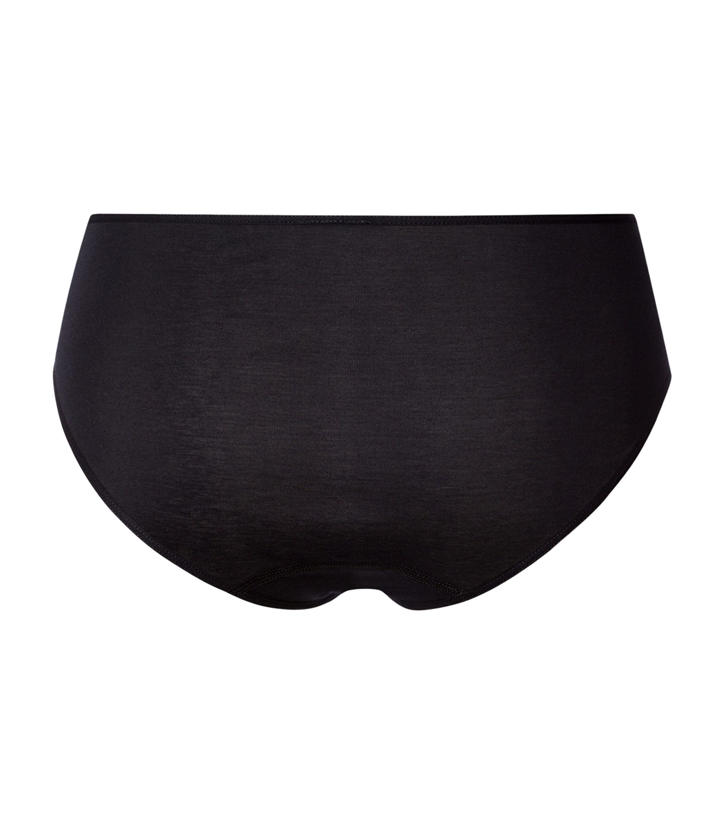 Mercerised Cotton Kalea Midi Briefs BLACK Image 2