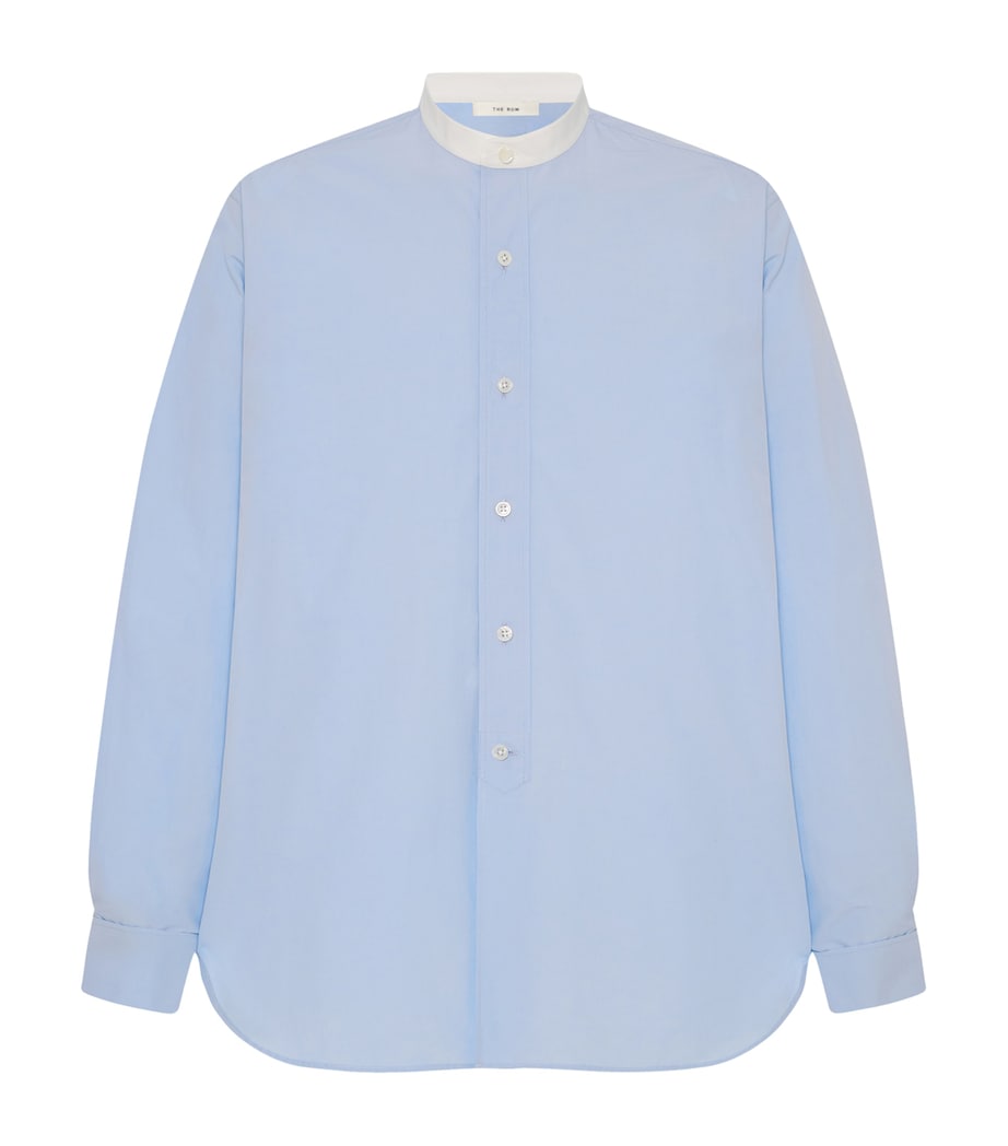The Row Mens Melchior Cotton Shirt Ice Blue Image 6