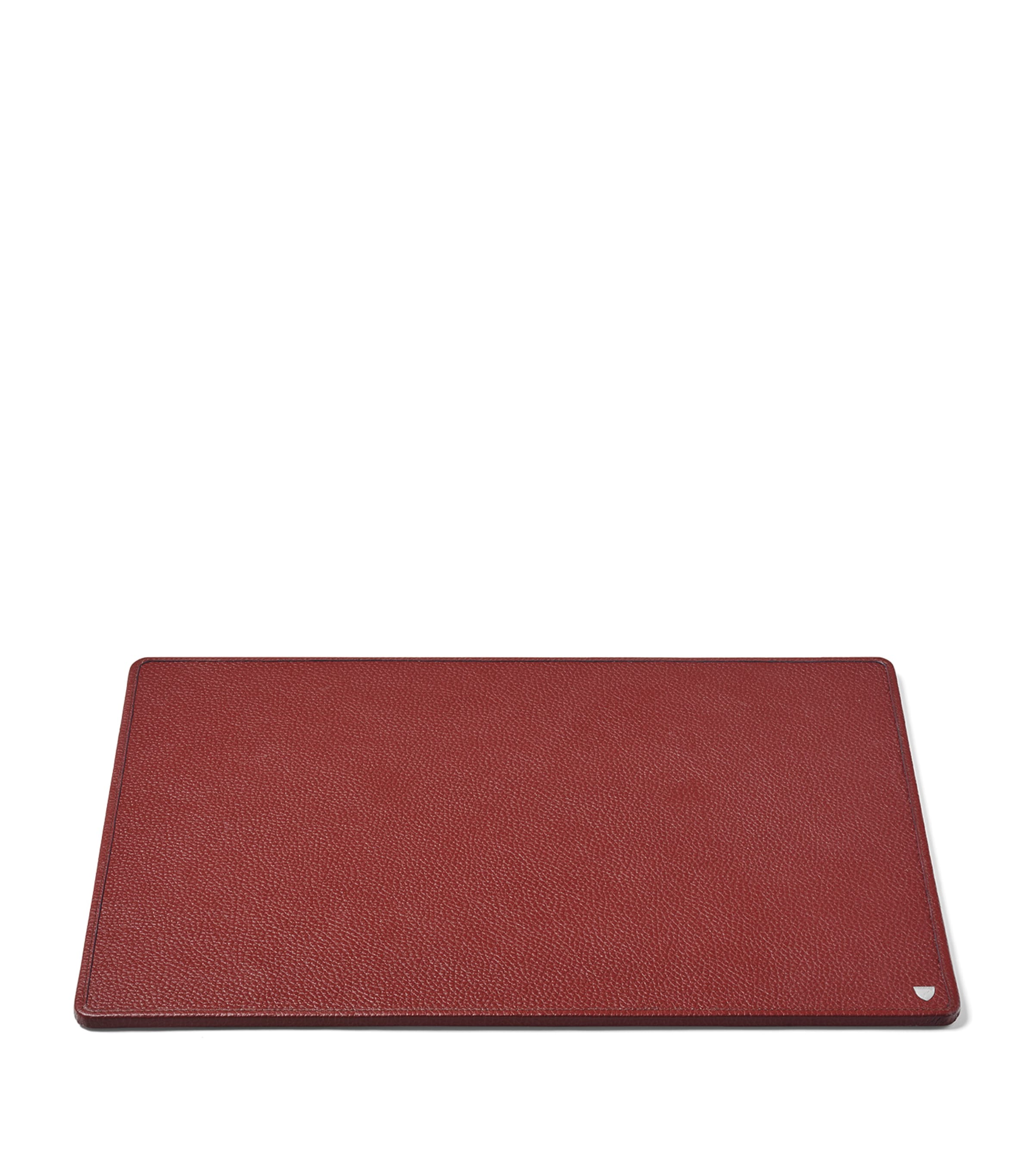 Aspinal Of London Leather Desk Blotter In Red