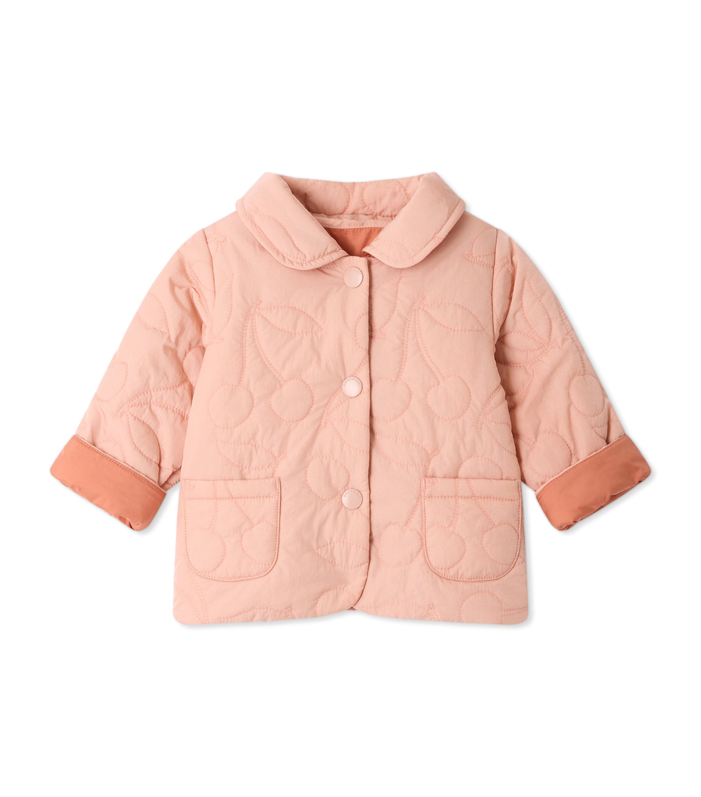 Bonpoint Kids'  Reversible Quilted Juno Jacket In Pink