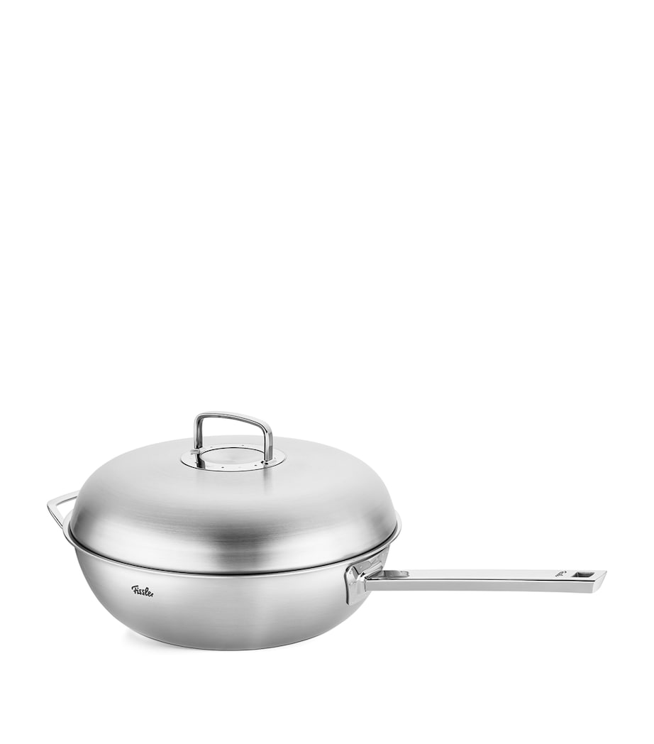 Original-Profi Handled-Wok with Lid (32cm) INOX GREY Image 2