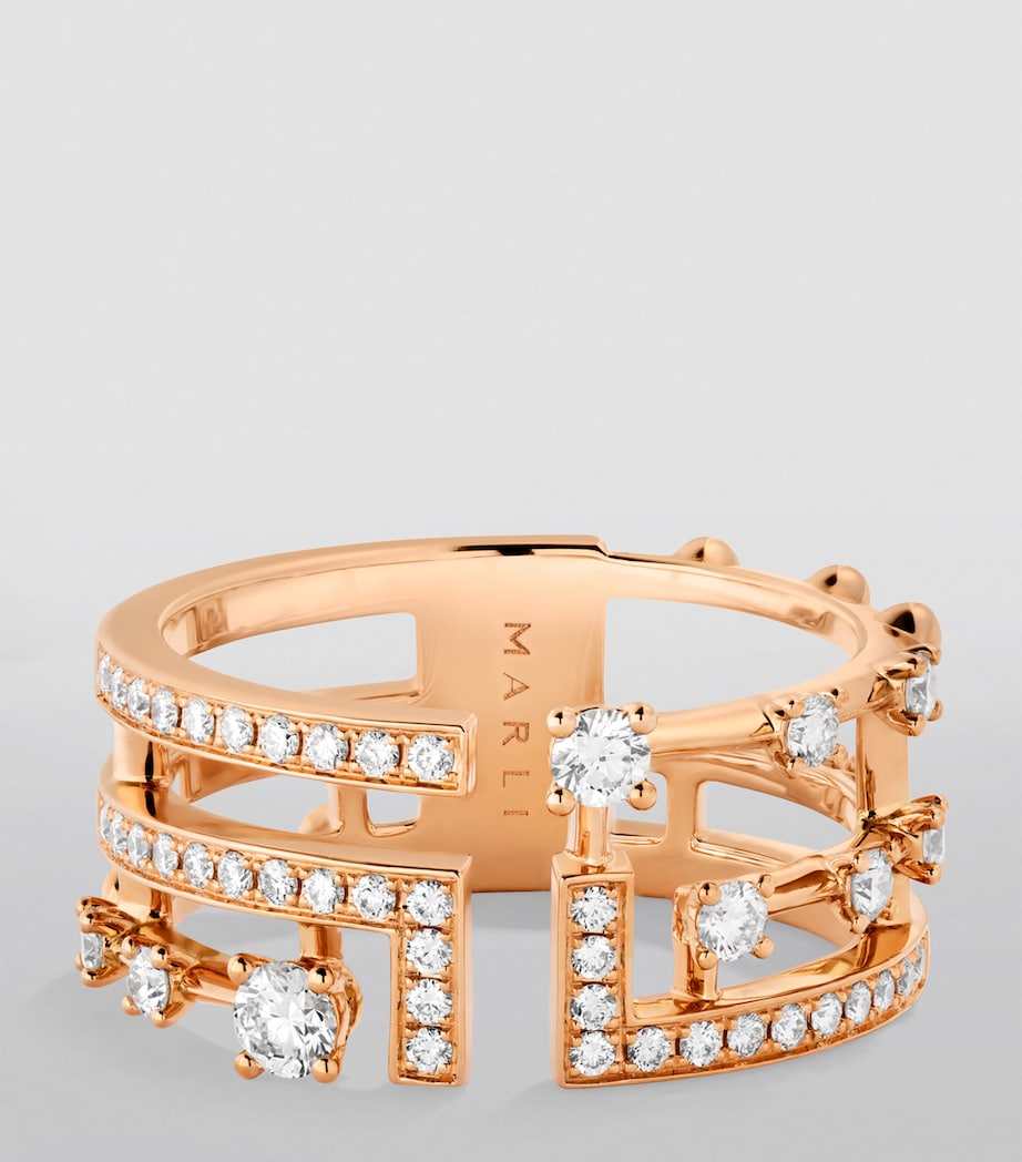 Rose Gold and Diamond Avenues Ring ROSE GOLD Image 4