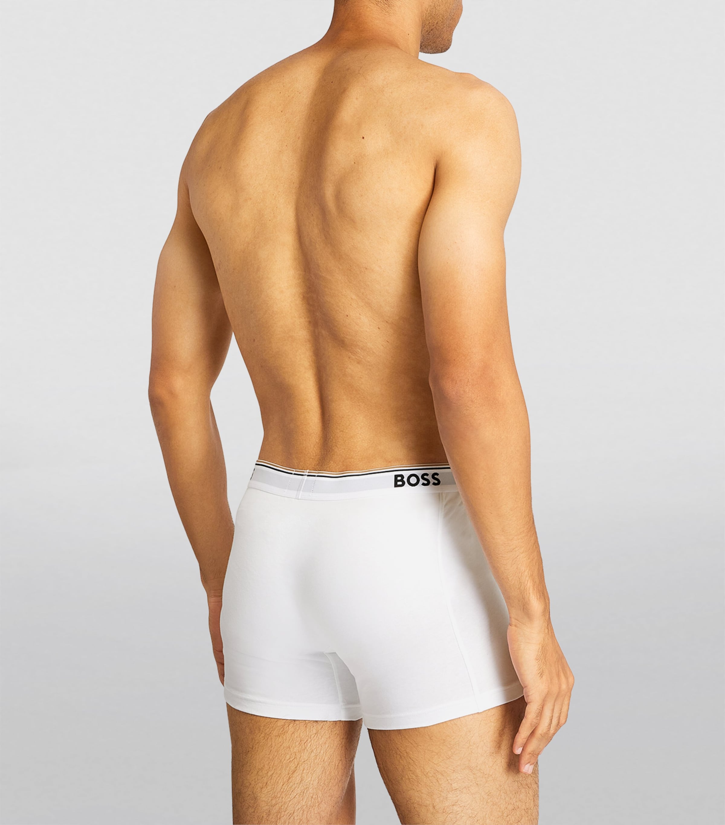 Stretch-Cotton Logo Trunks (Pack of 3) 100/WHITE Image 3