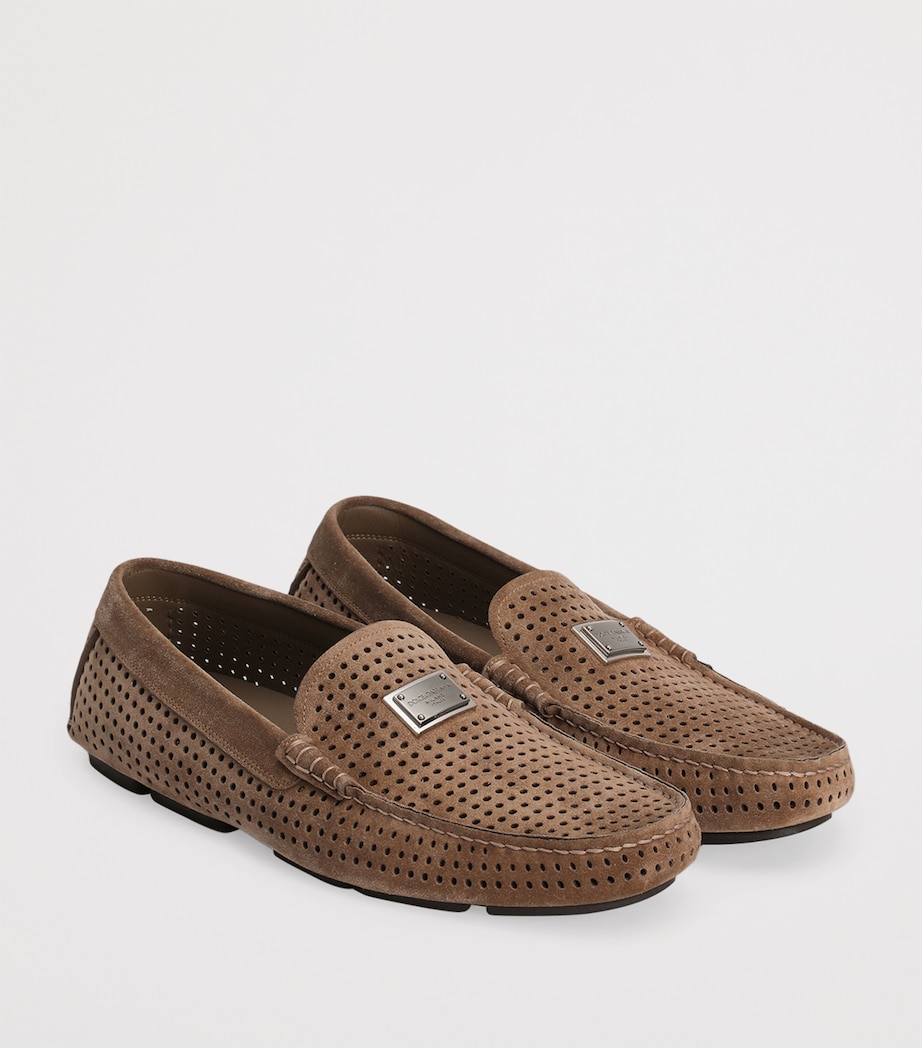 Calfskin Logo Loafers 80024-HAZELNUT Image 4