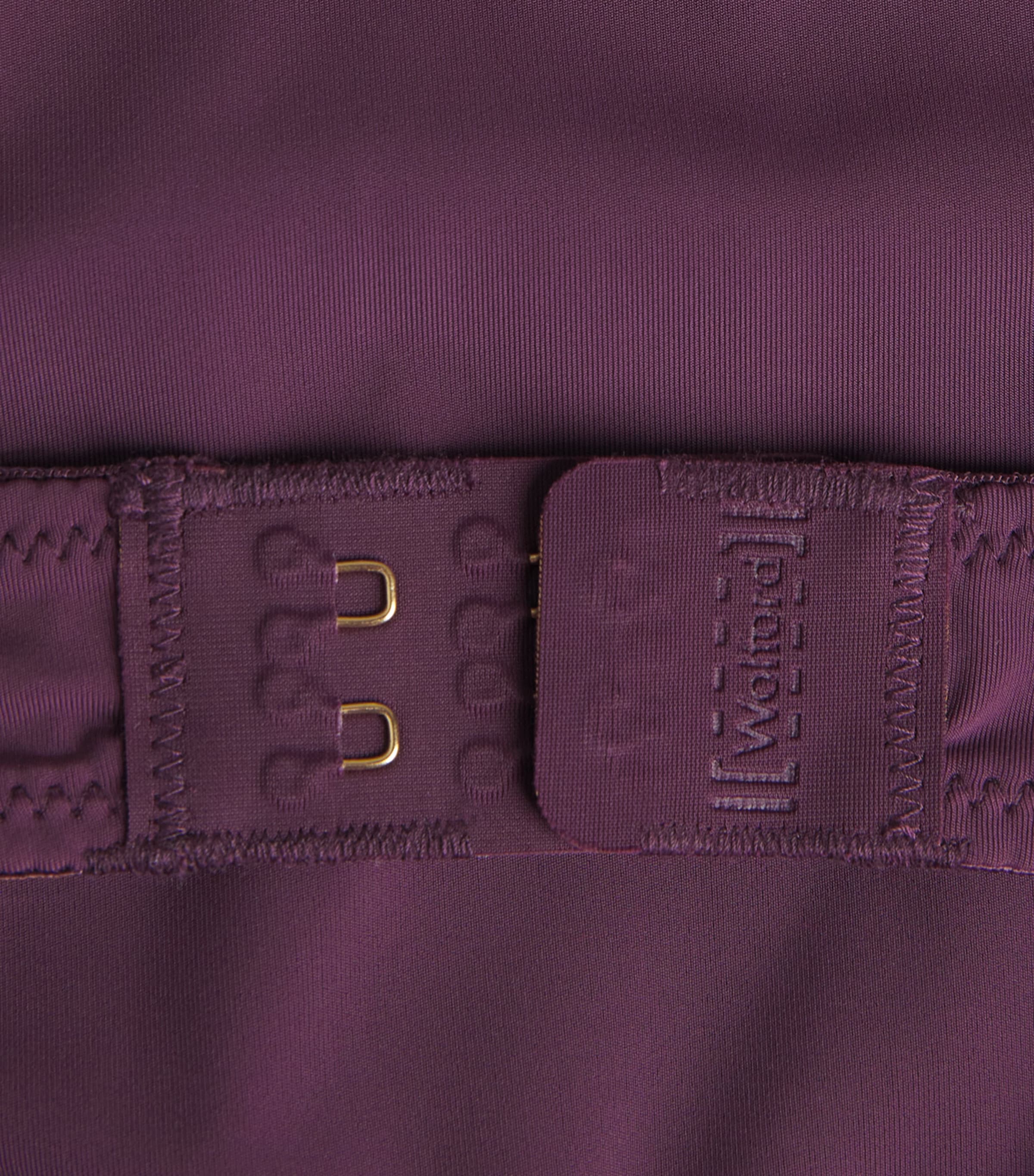 Sheer Opaque Underwired Bodysuit 849 AUBERGINE Image 5