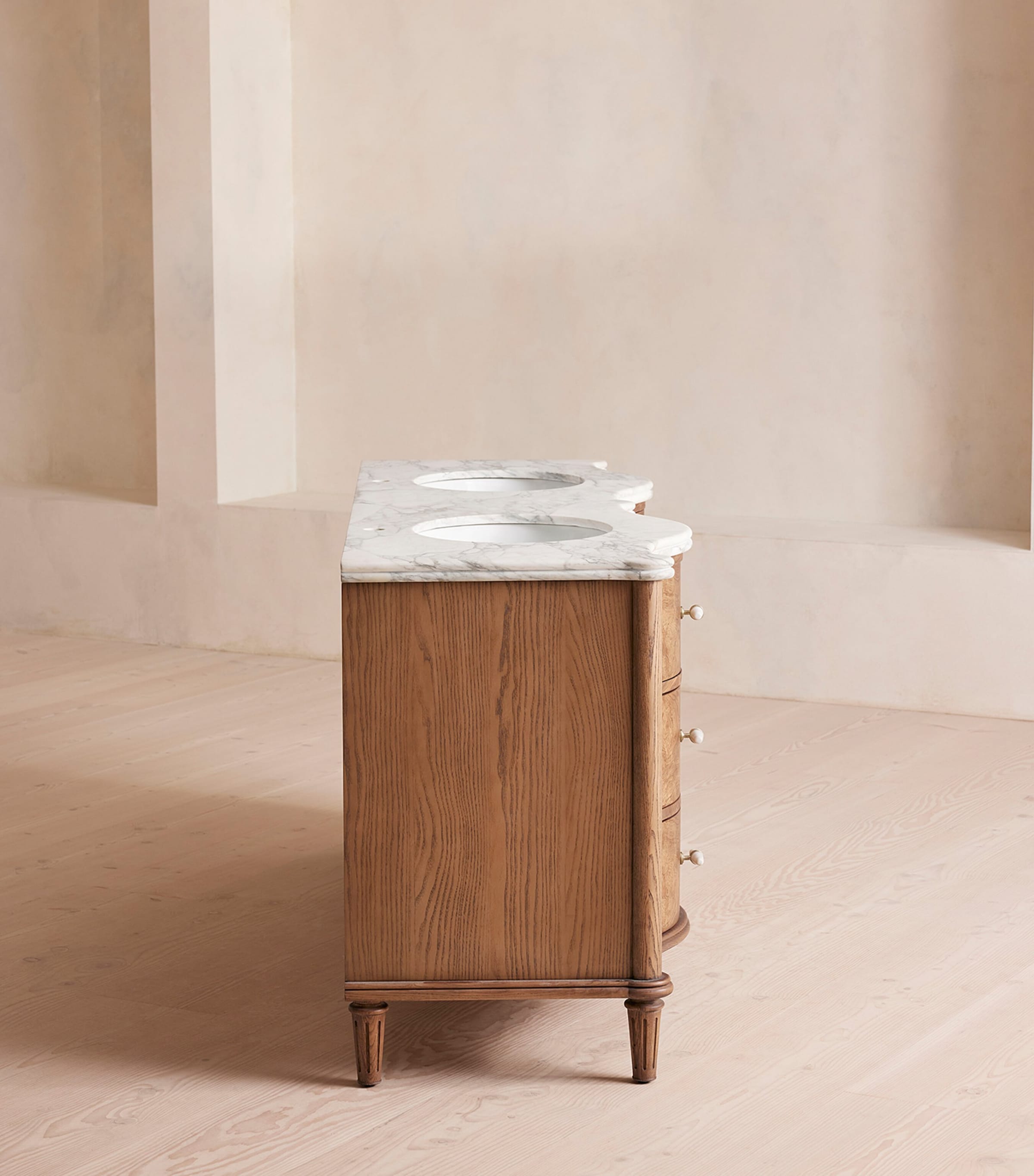 Soho Home Valerie Double Vanity Arabescato Image 3