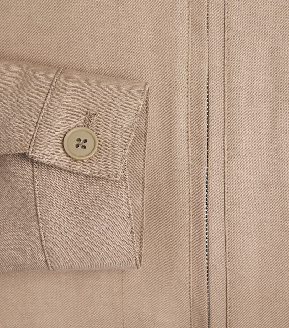 PAIGE Mens Cotton-Blend Renehen Jacket Warm Birch Image 6