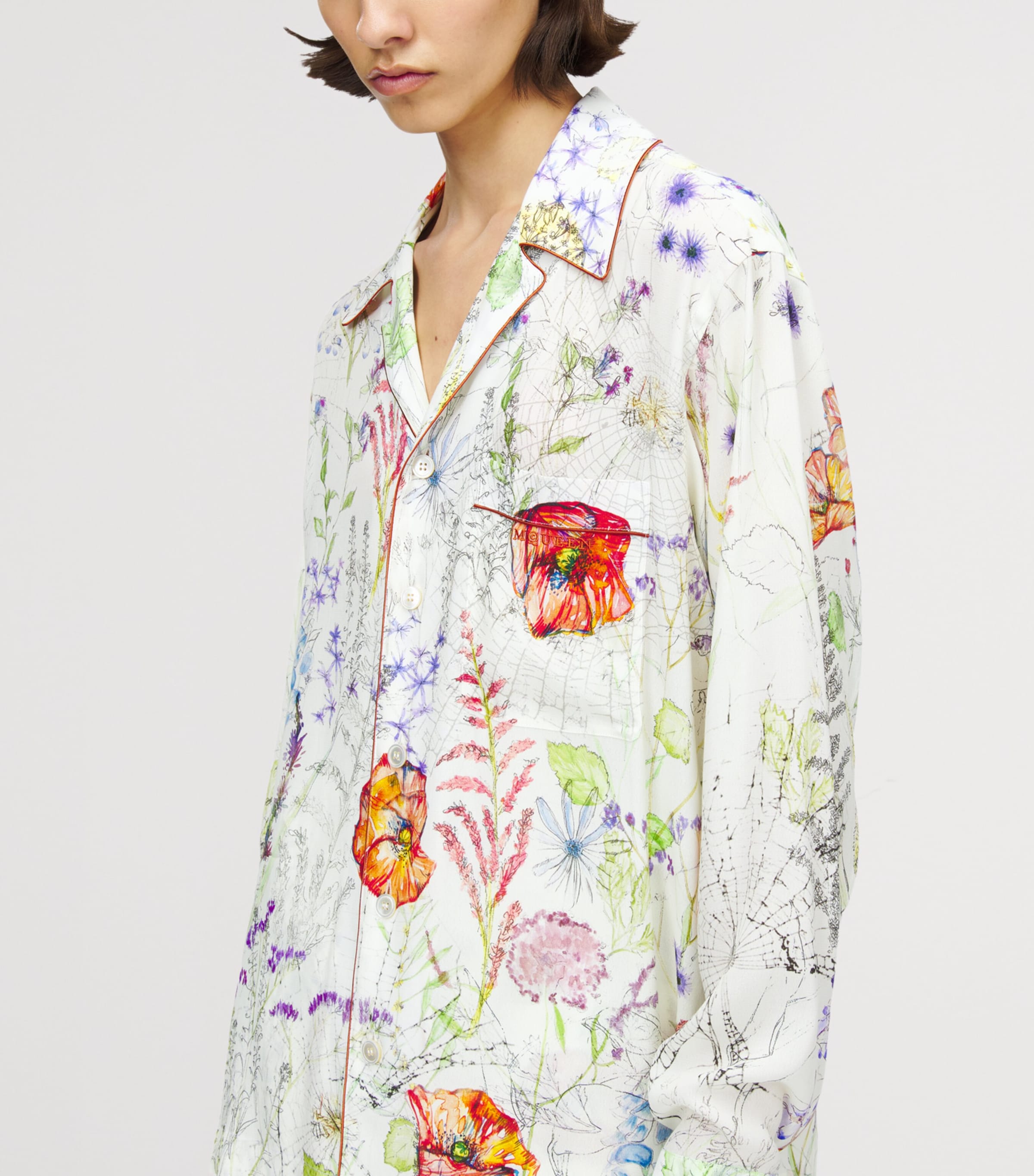 Silk Floral Shirt 9015 Image 5