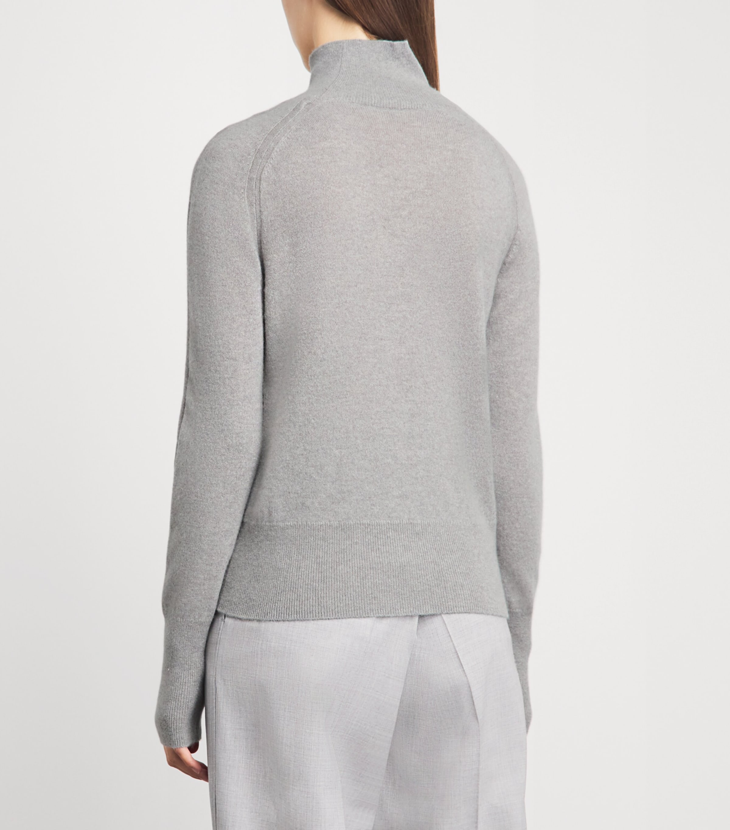 Joseph White Cashmere Oxna Funnel-Neck Sweater | Harrods AU
