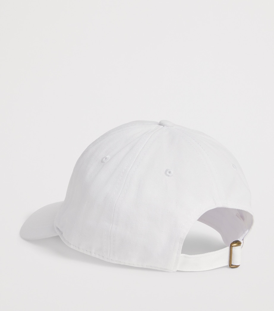 Sporty & Rich Cotton Syracuse Baseball Cap White Dark Navy Image 3