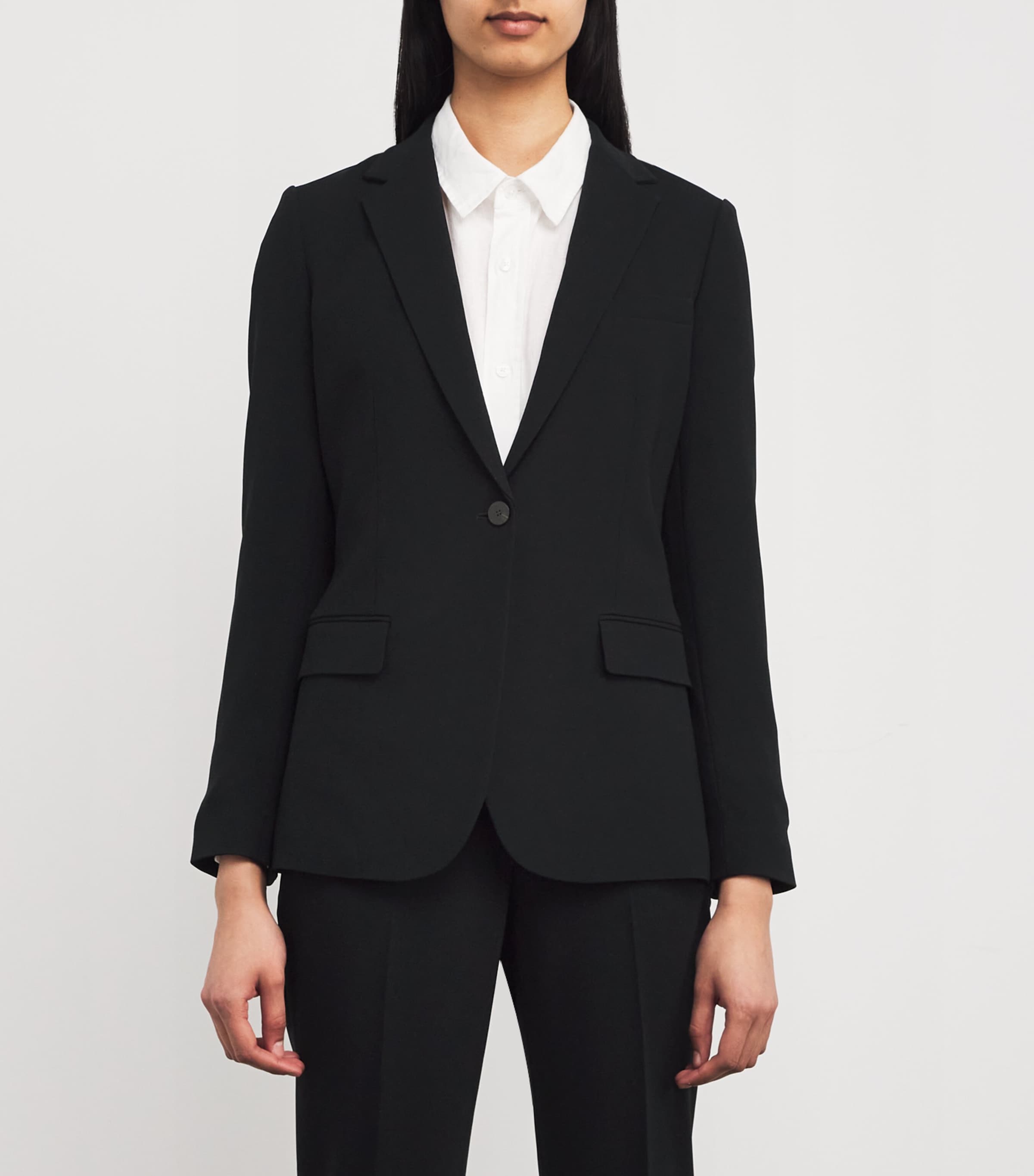 Admiral Crepe Staple Blazer BLACK - 001 Image 3