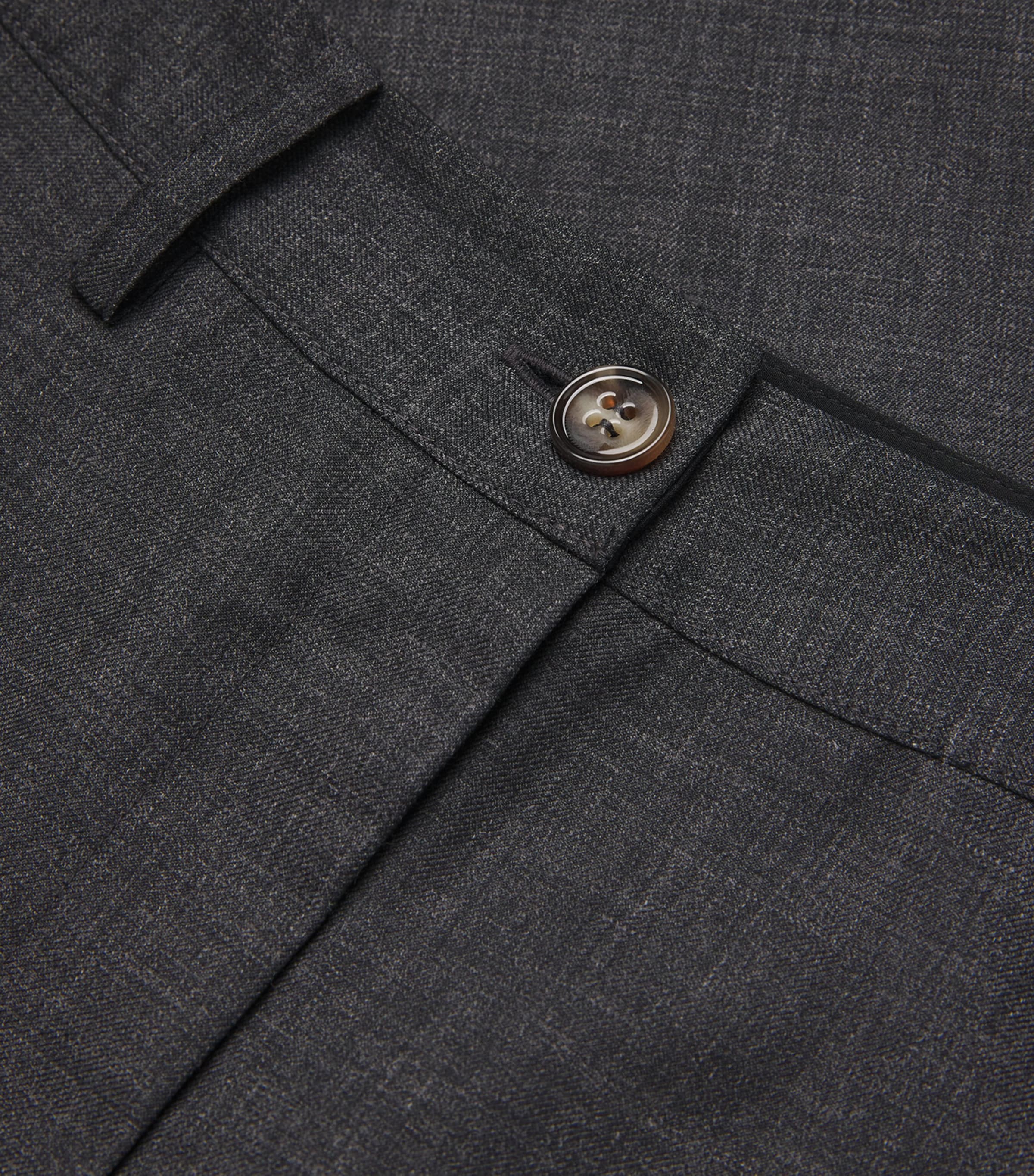 Wide-Leg Tailored Trousers MOTTLED GREY Image 5