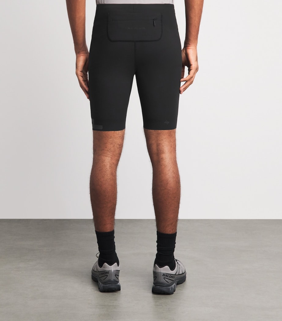 Represent 247 Mens 247 Ghost Half Tight Shorts Jet Black Image 5