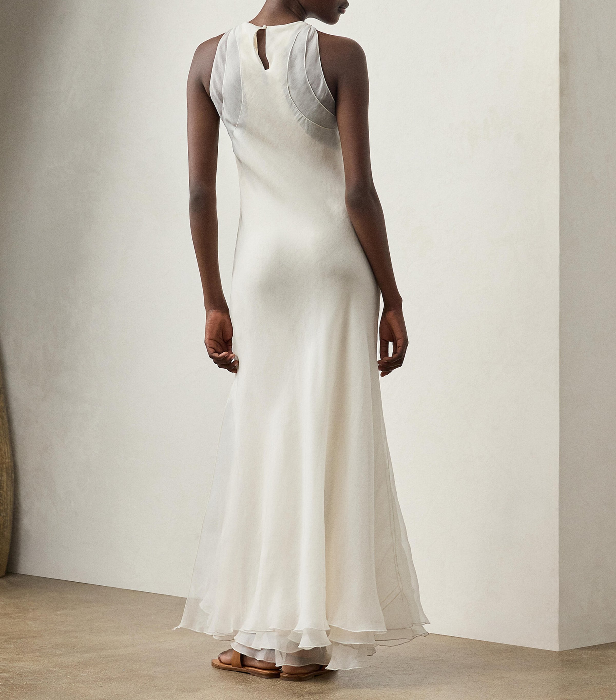 Mulberry Silk Zachary Dress CREAM Image 3