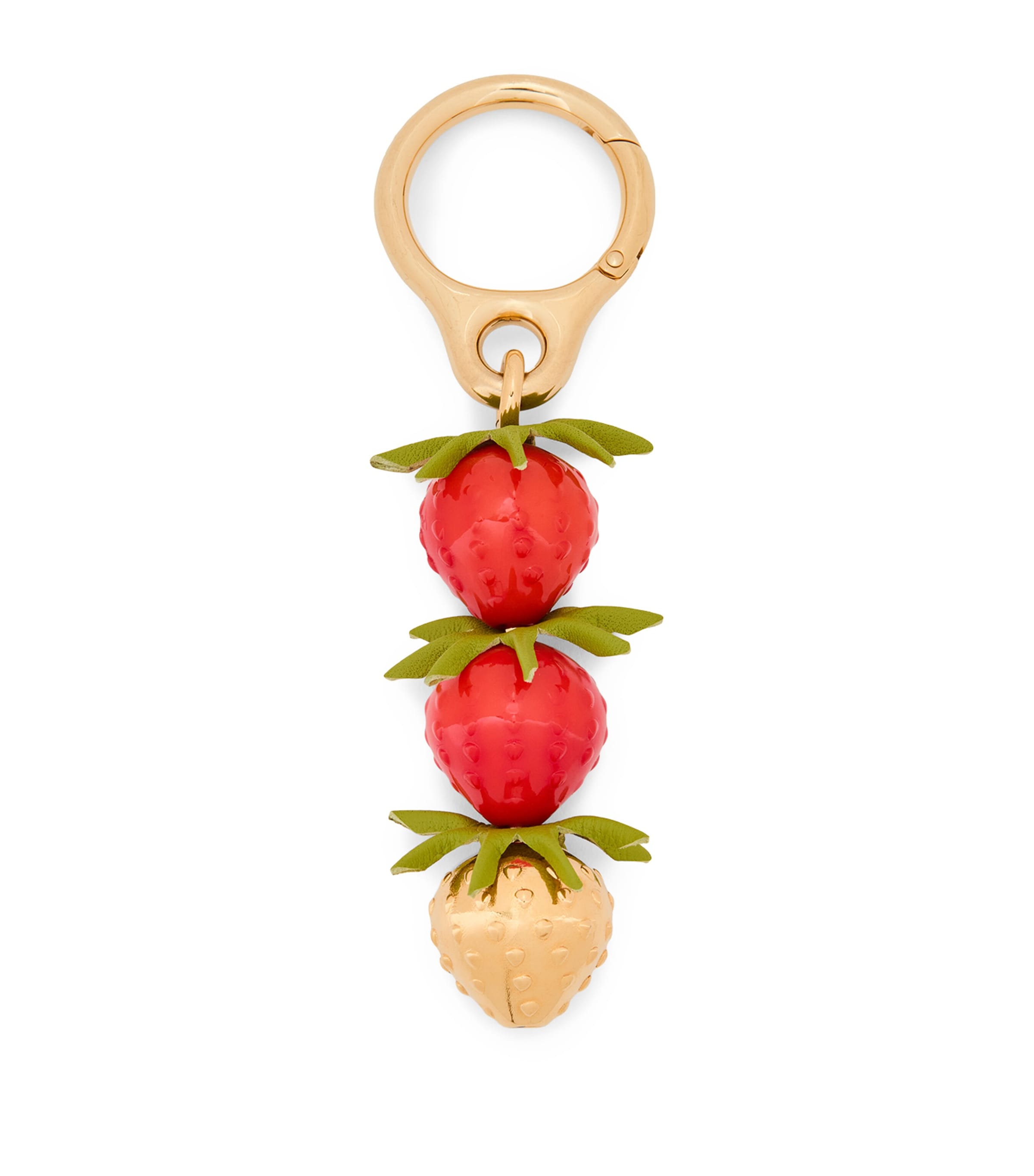 LOEWE Red Calfskin Strawberry Bag Charm | Harrods US