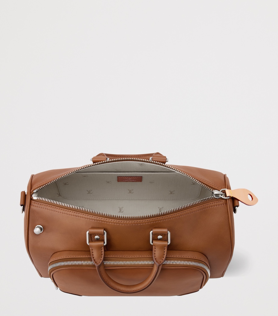 LOUIS VUITTON Nappa Calfskin Keepall Cargo Bandoulière 35 Top-Handle Bag Caramel Image 4