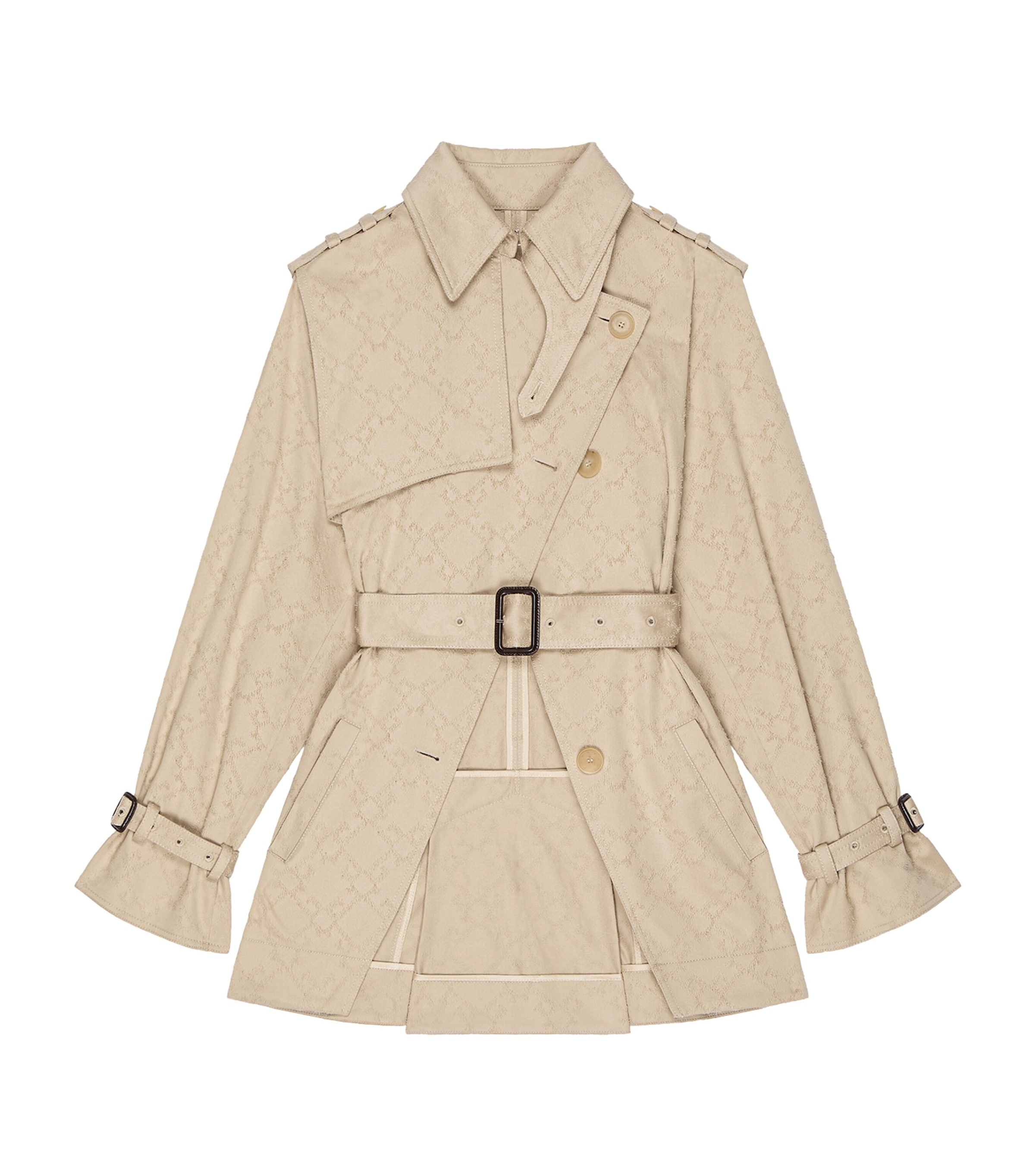 Givenchy Cropped Asymmetric Trench Coat | Harrods US