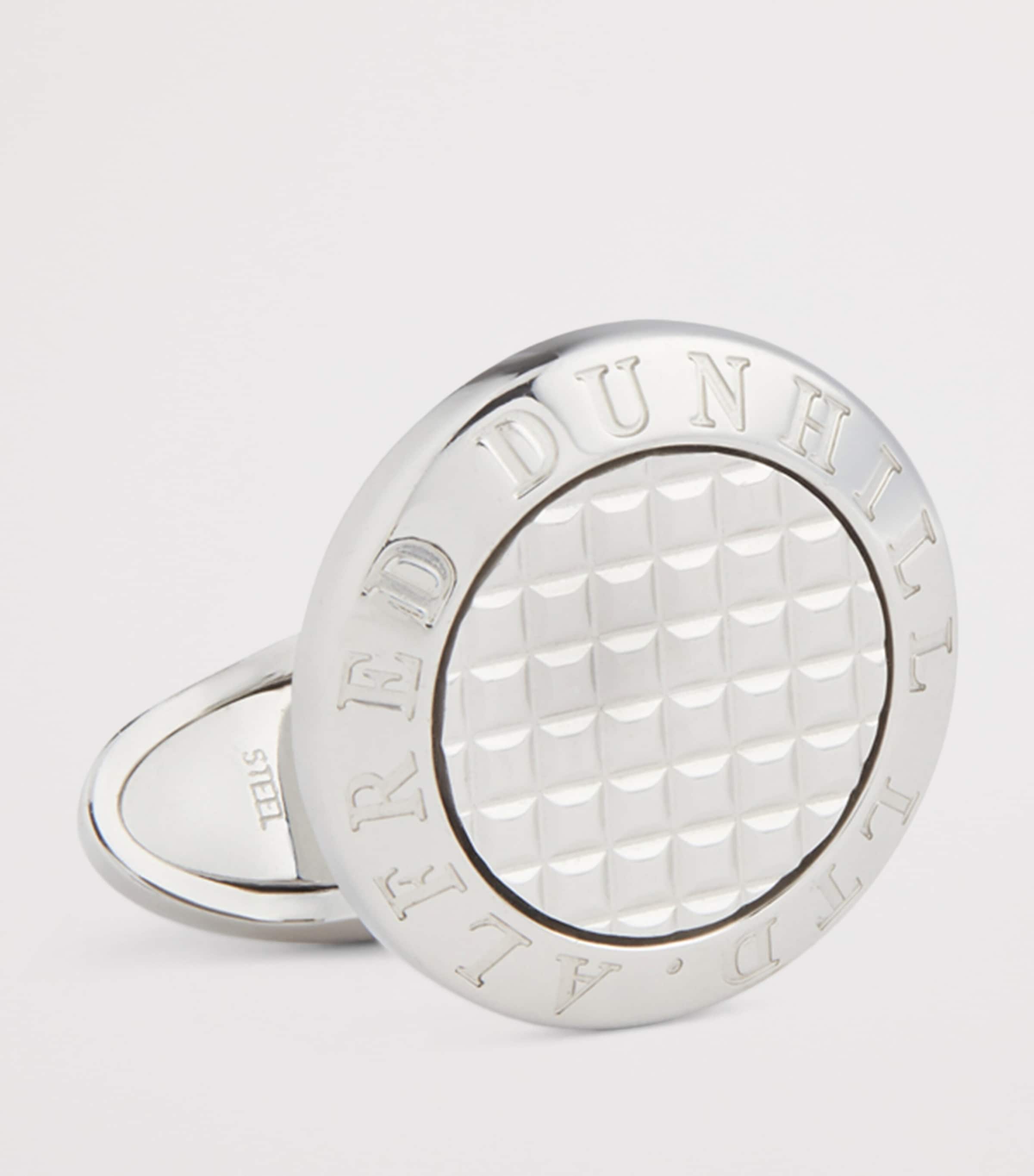 Sterling Silver AD Coin Hobnail Cufflinks 040SILVER Image 2