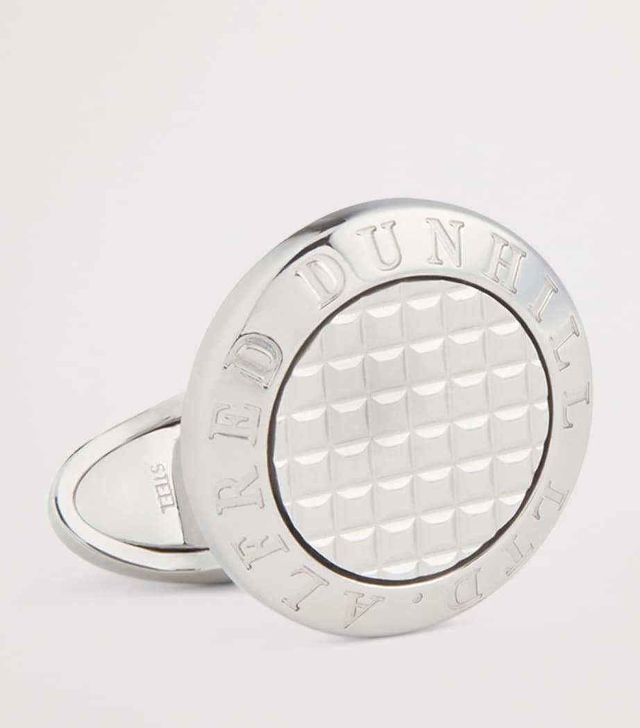 Sterling Silver AD Coin Hobnail Cufflinks 040SILVER Image 2