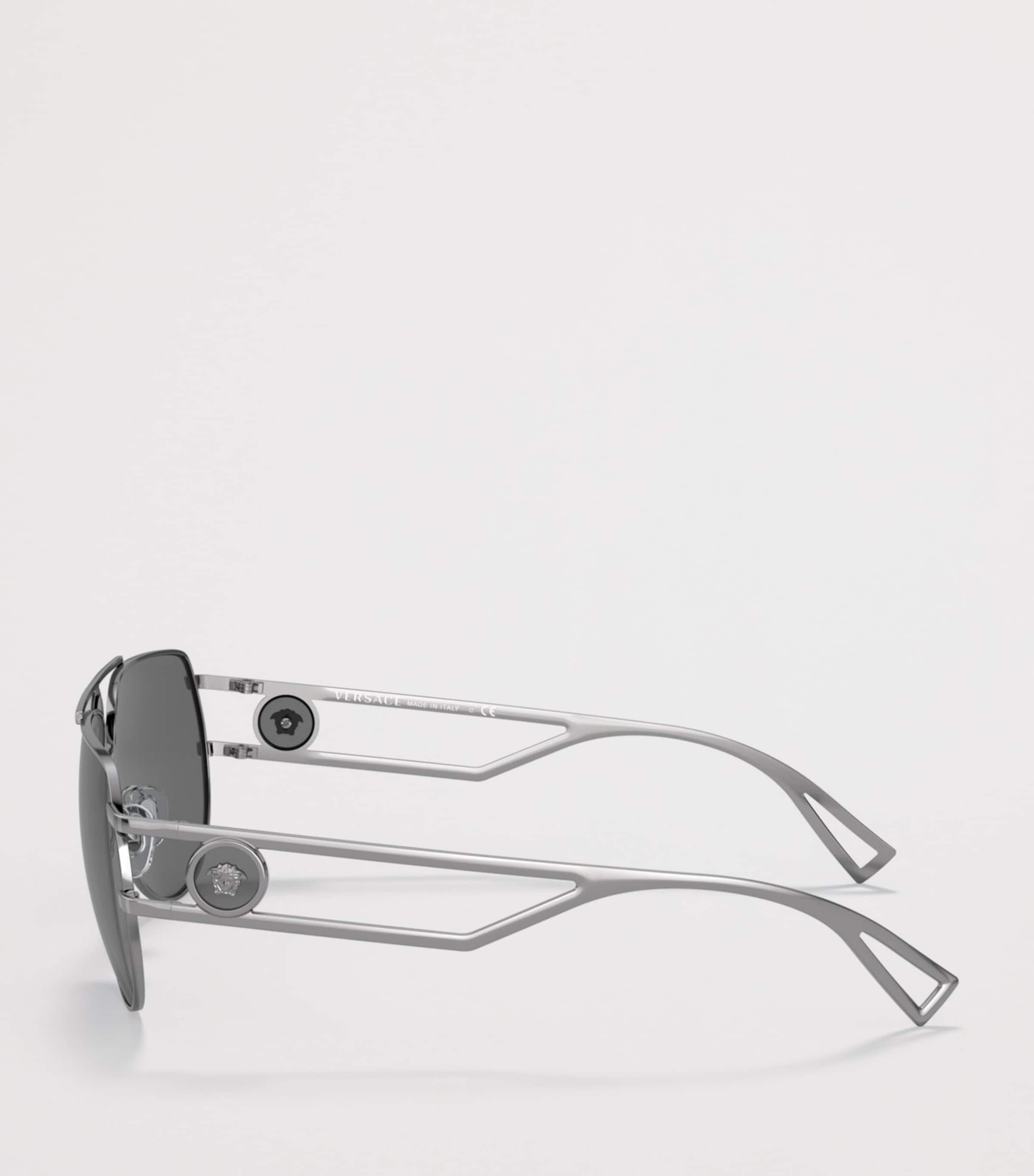 Versace Metal Medusa Aviator Sunglasses Image 3