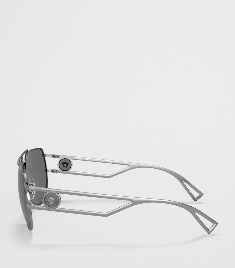 Versace Metal Medusa Aviator Sunglasses Image 3