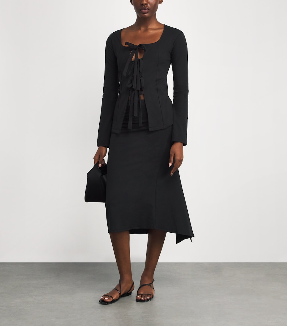 Ebony Slip Skirt RED Image 2