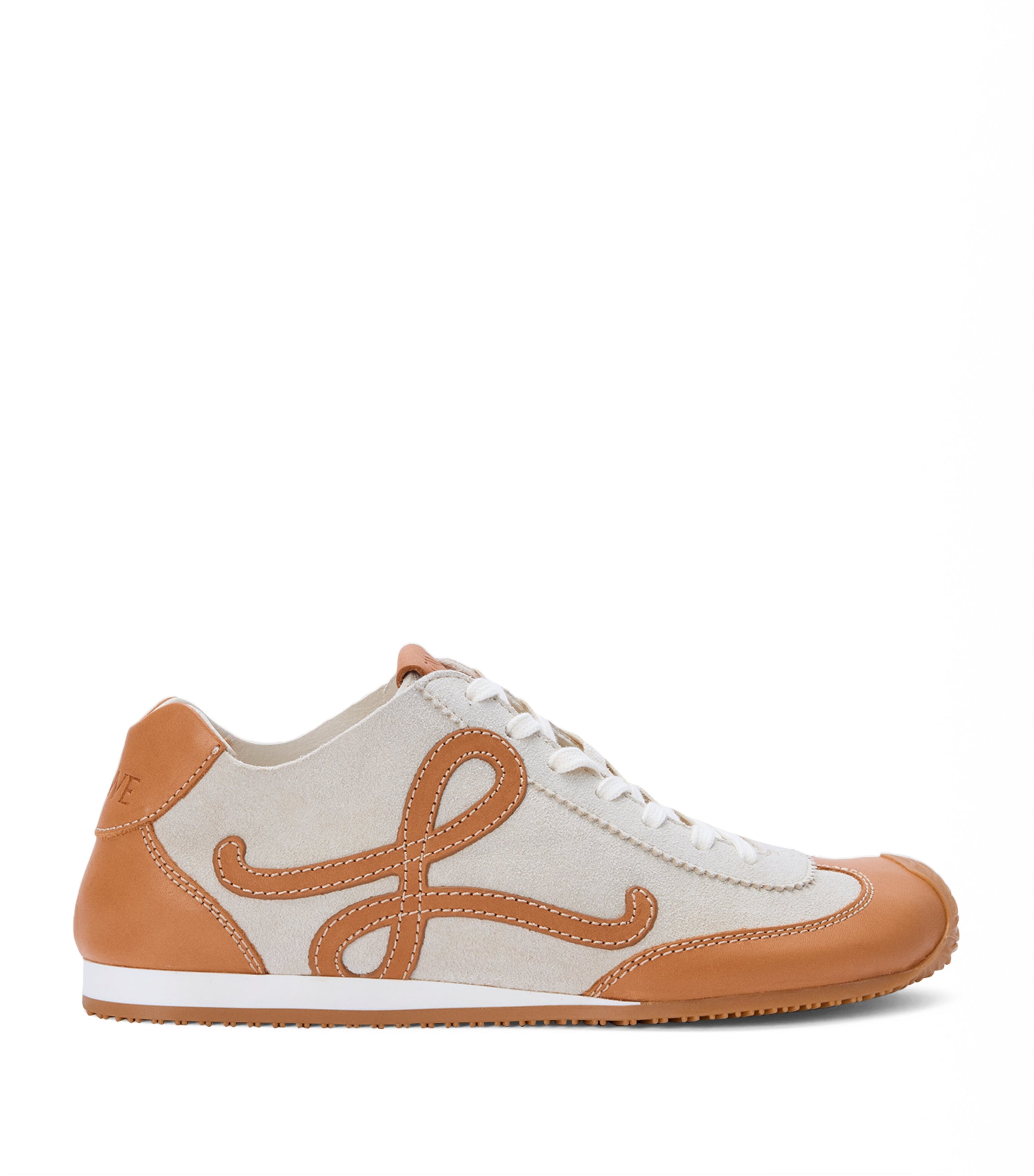 Loewe Ballet Runner 2.0 Leather Logo Sneakers In White