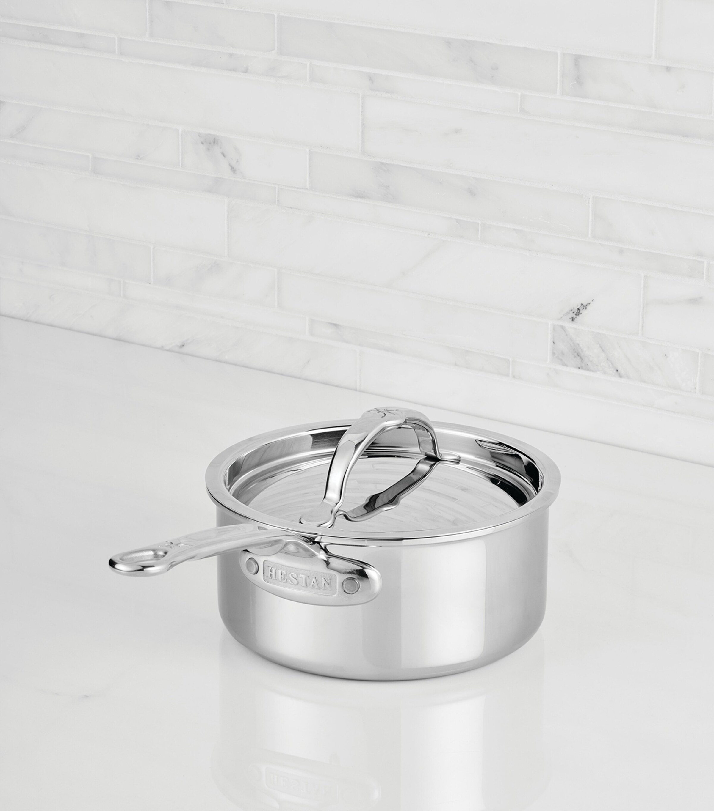 Hestan ProBond Luxe Covered Saucepan (16cm) Silver Image 8
