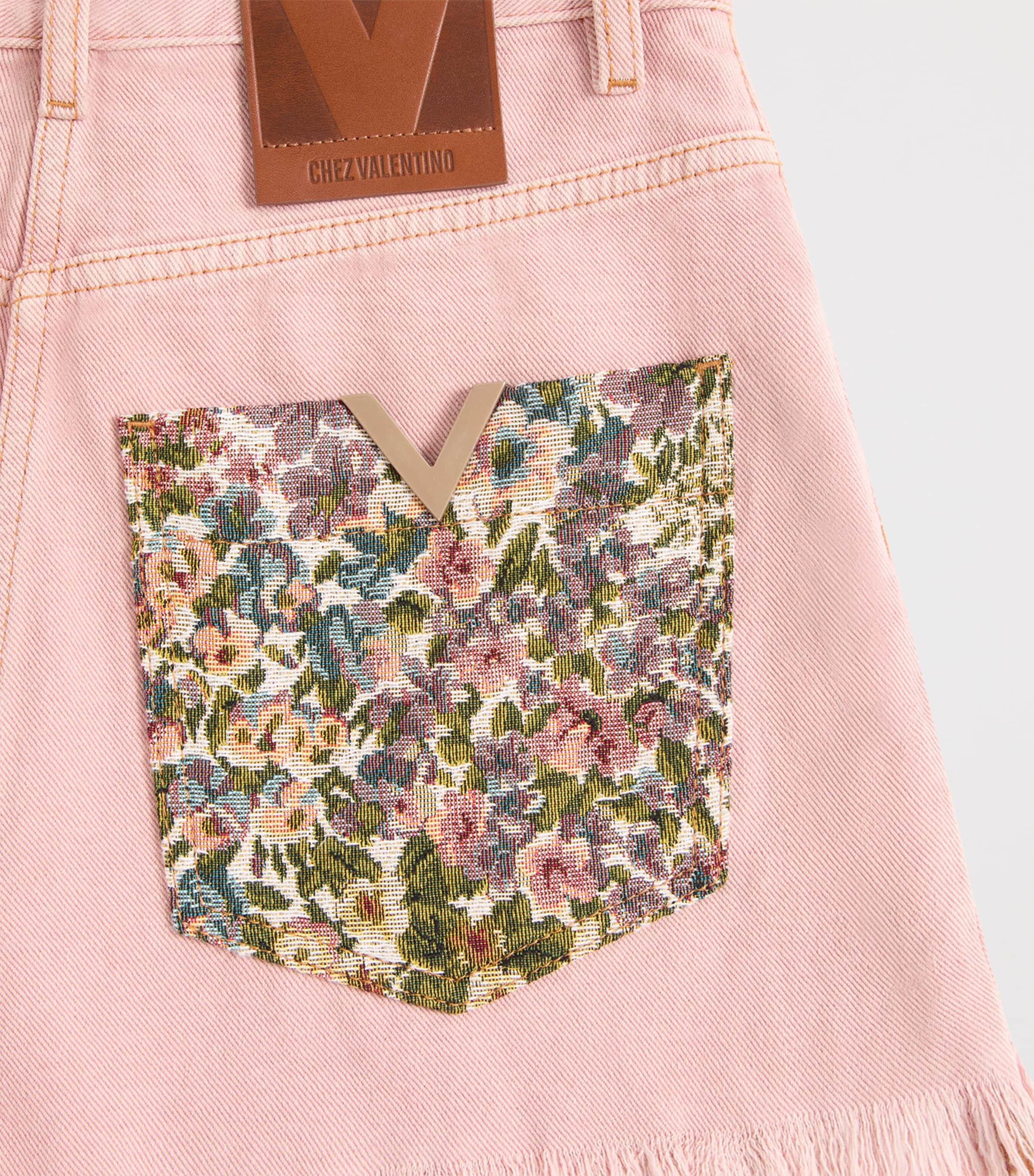 Cotton-Linen Patch Shorts O45 Image 6